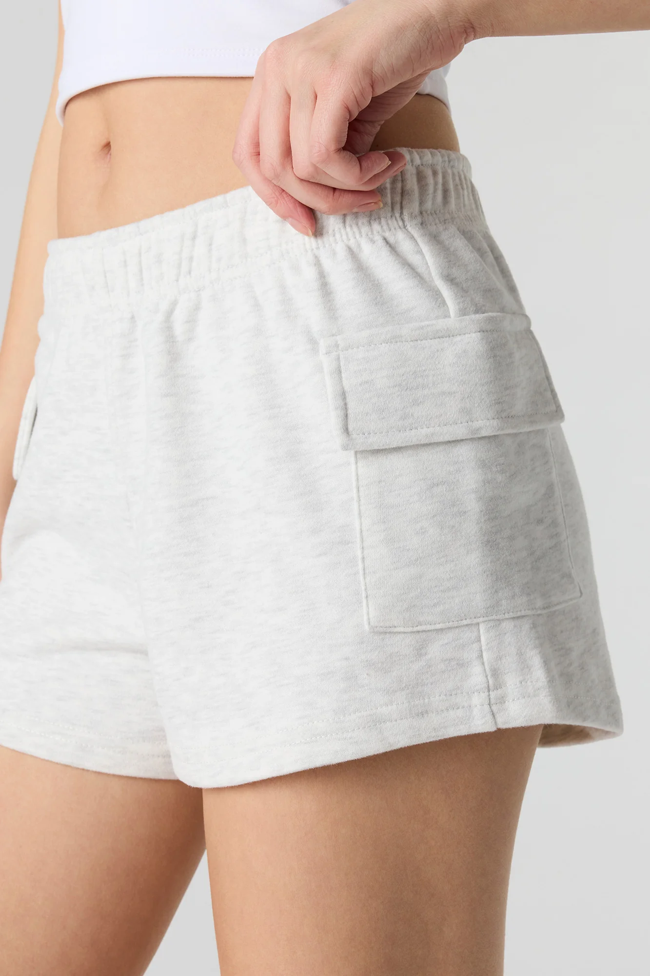 Luxe French Terry Cargo Shortie - Image 16