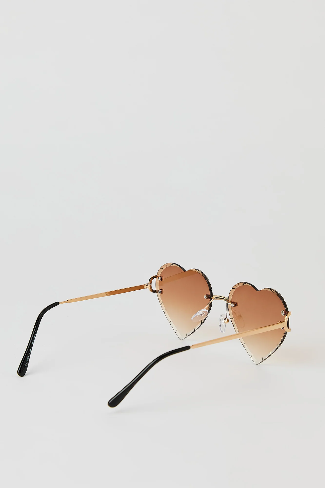 Heart Shaped Rimless Sunglasses - Image 6