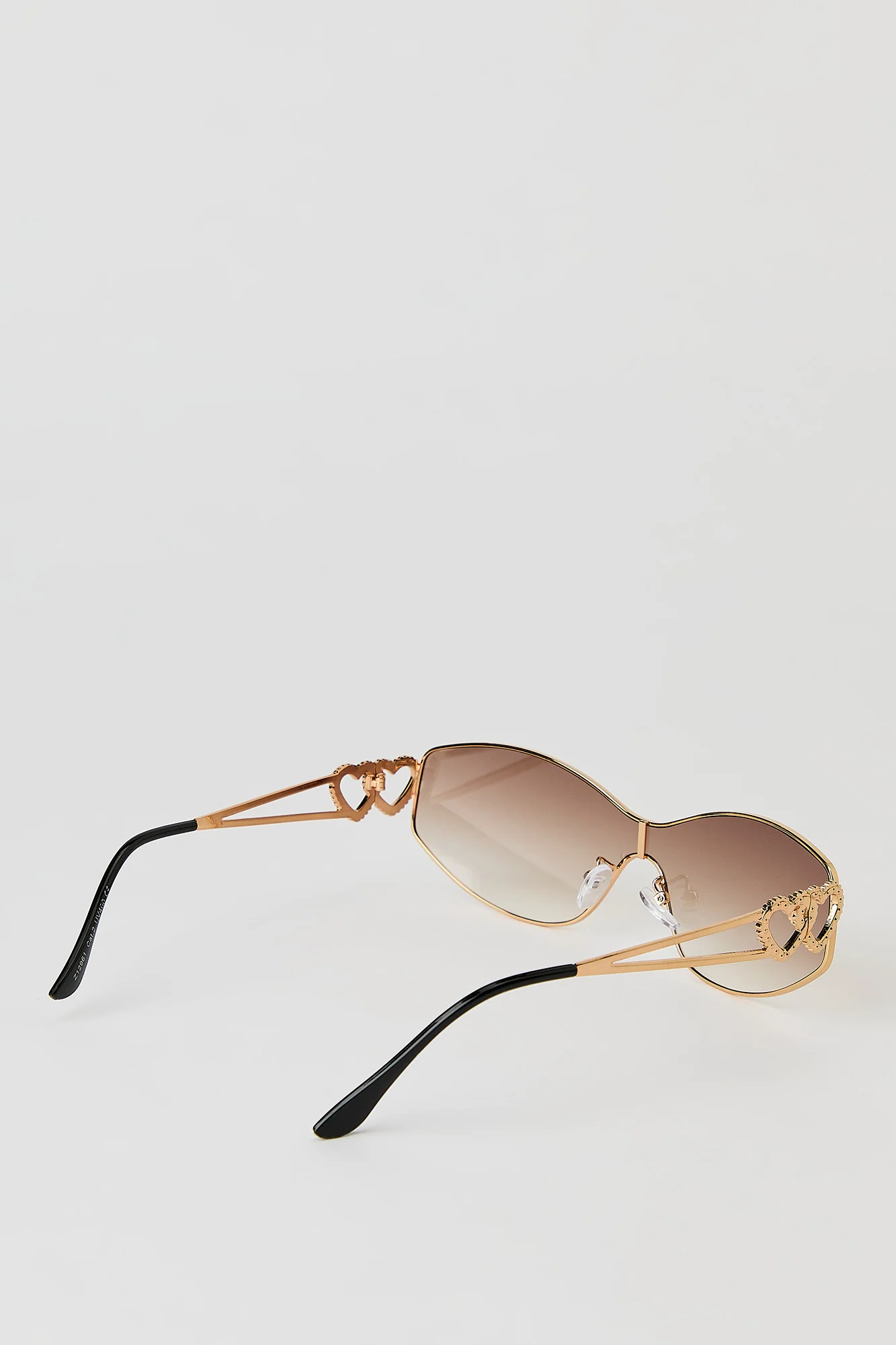 Double Heart Shield Sunglasses - Image 6