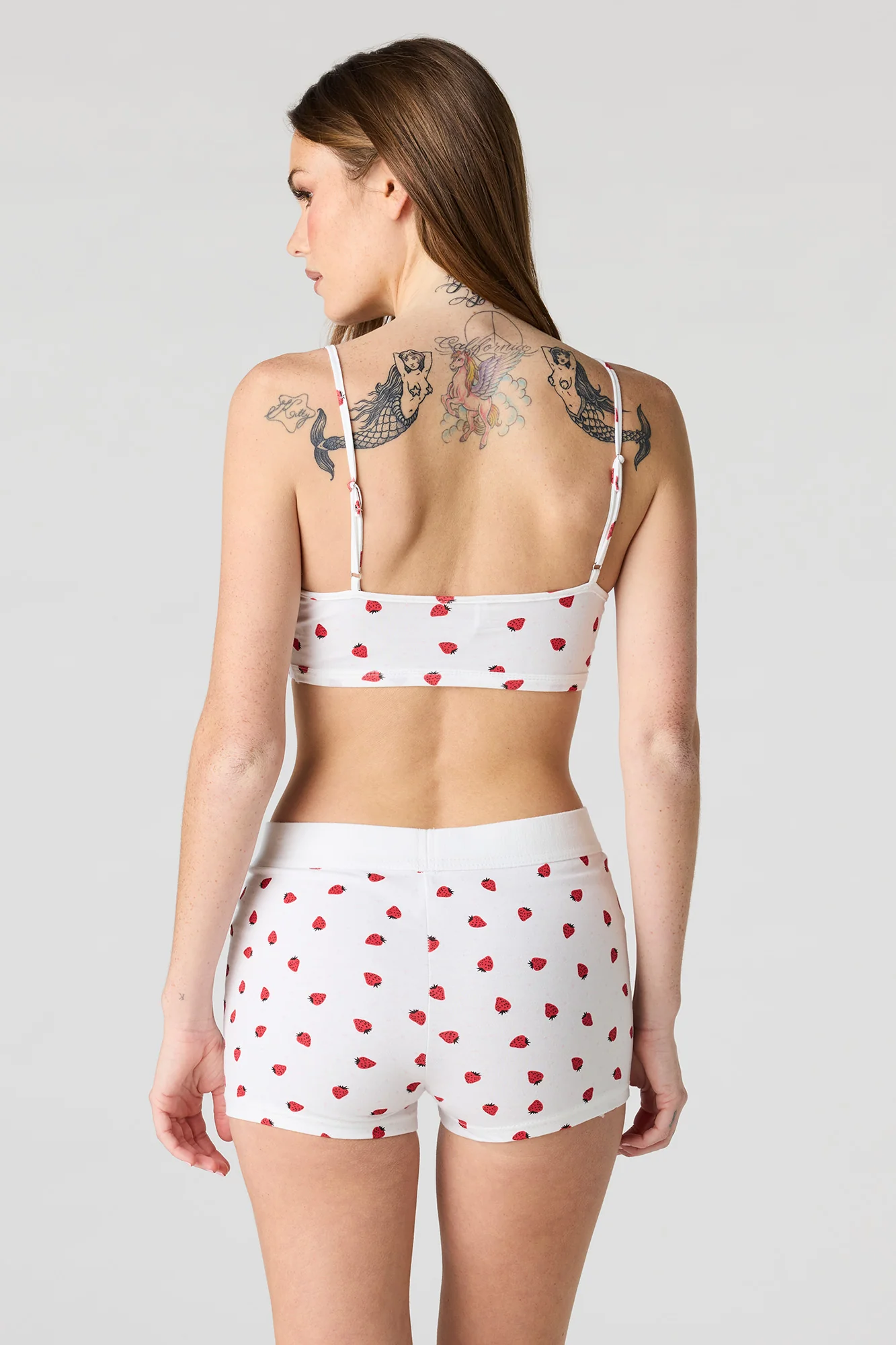 Printed Bralette & Boy Short Set - Image 2