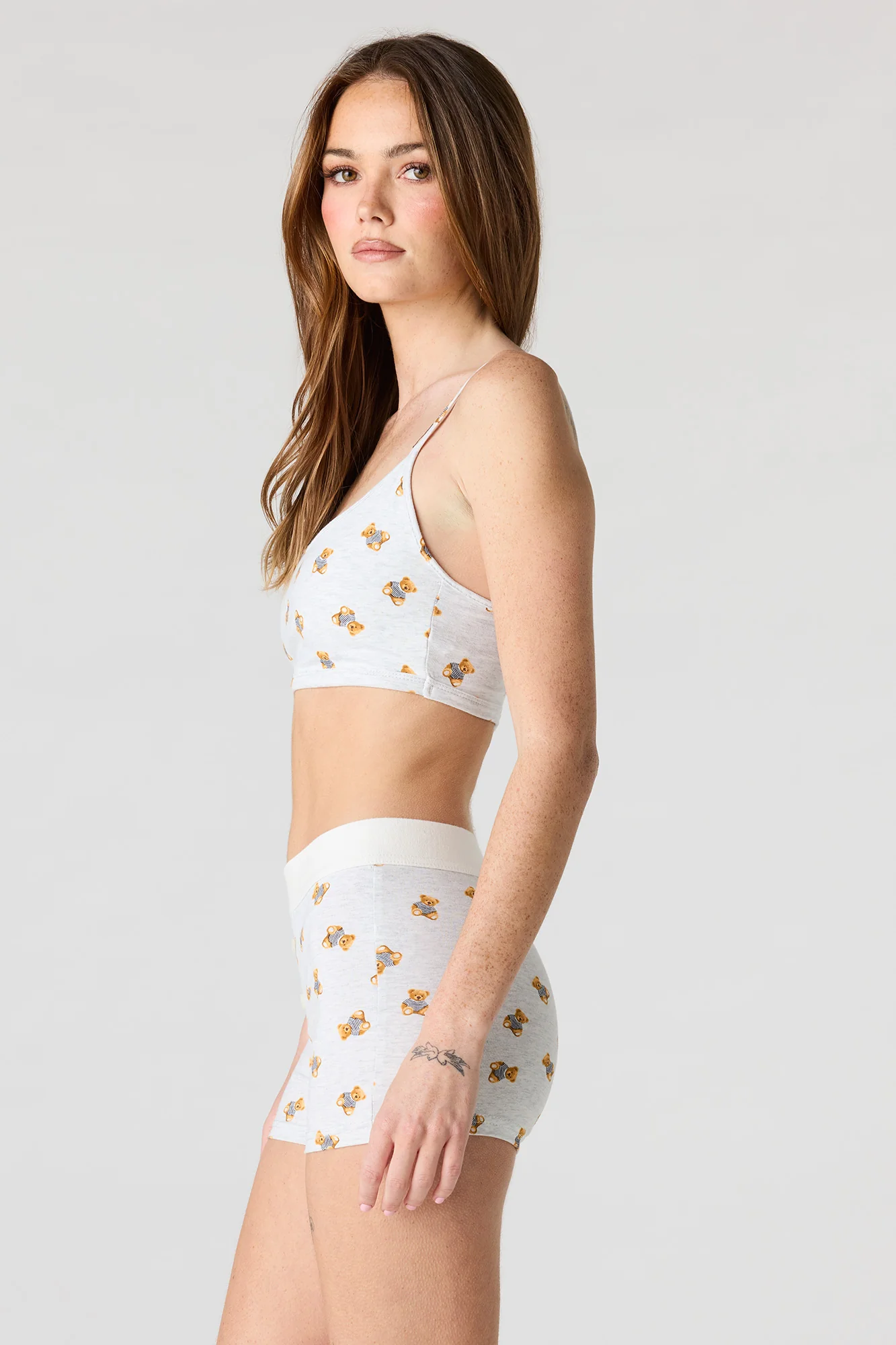 Printed Bralette & Boy Short Set - Image 9