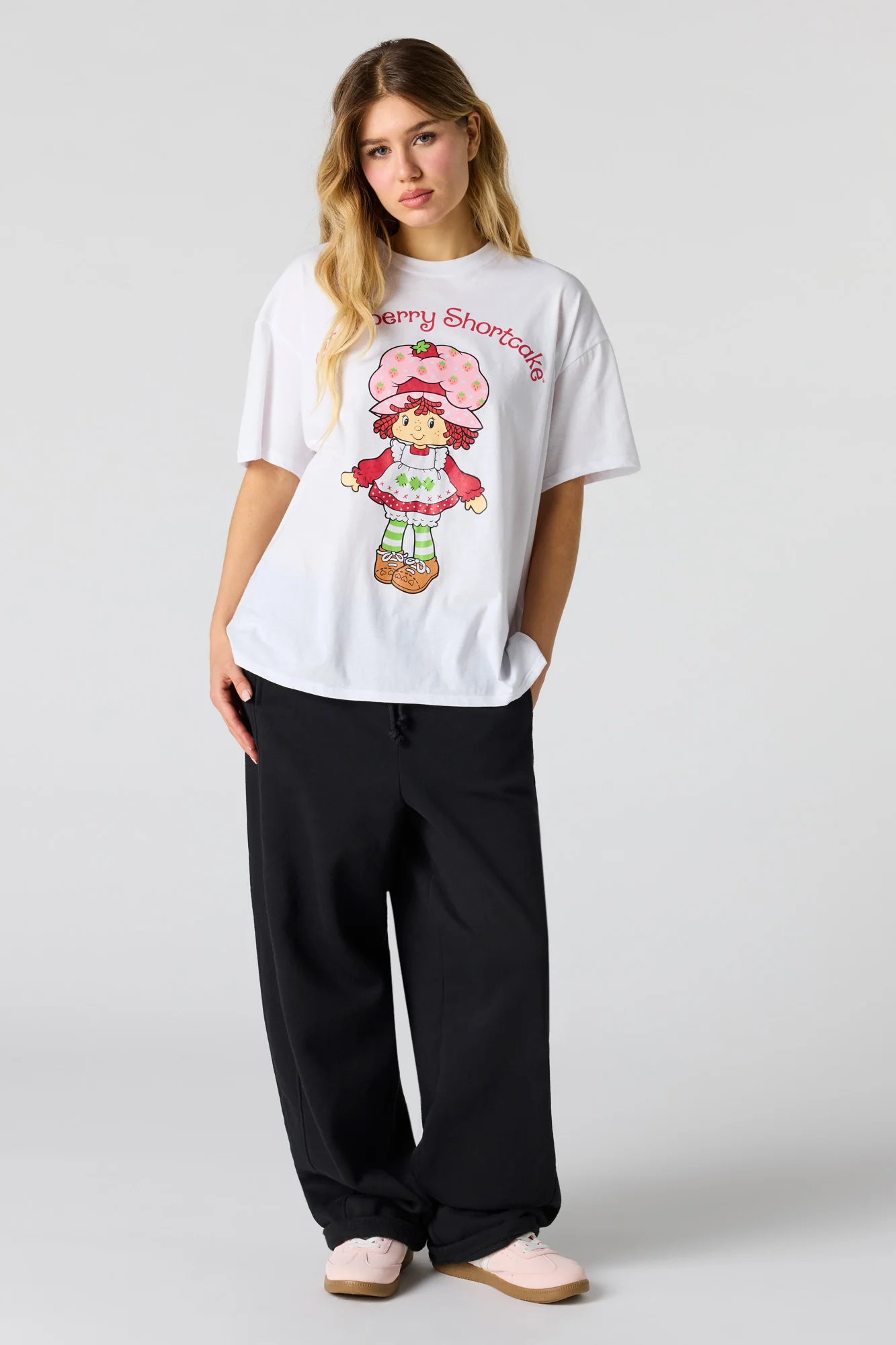 Strawberry Shortcake Graphic Boyfriend T-Shirt - Image 6