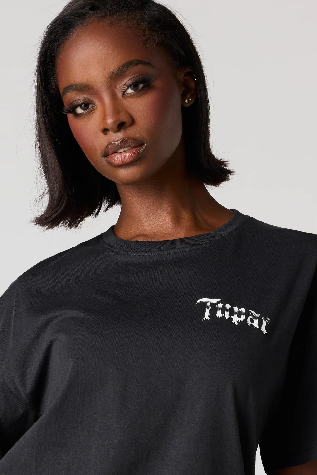 Tupac Graphic Boyfriend T-Shirt - Image 10