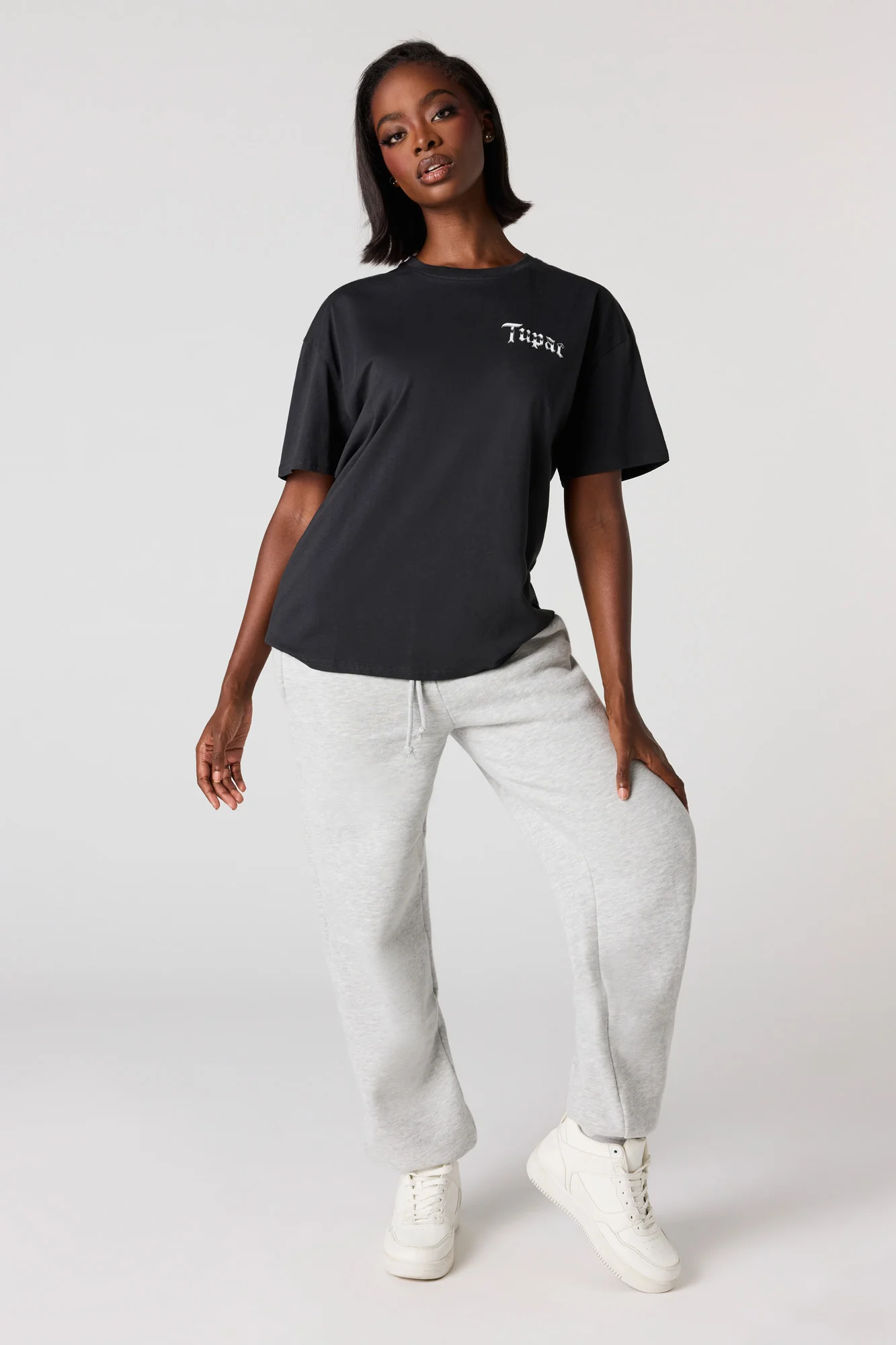 Tupac Graphic Boyfriend T-Shirt - Image 9