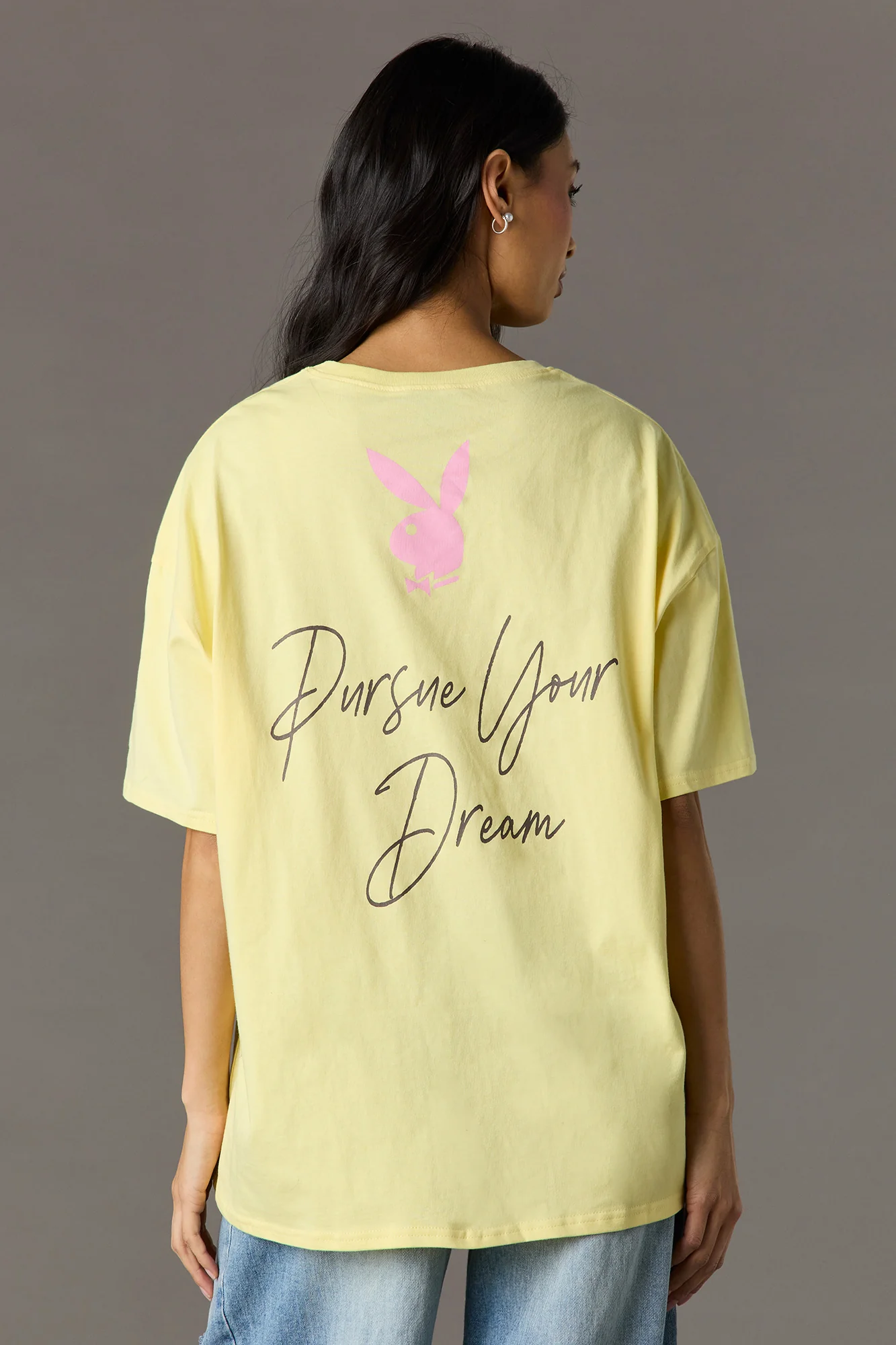 Luxe Heavy Cotton Playboy Oversized Graphic T-Shirt - Image 5