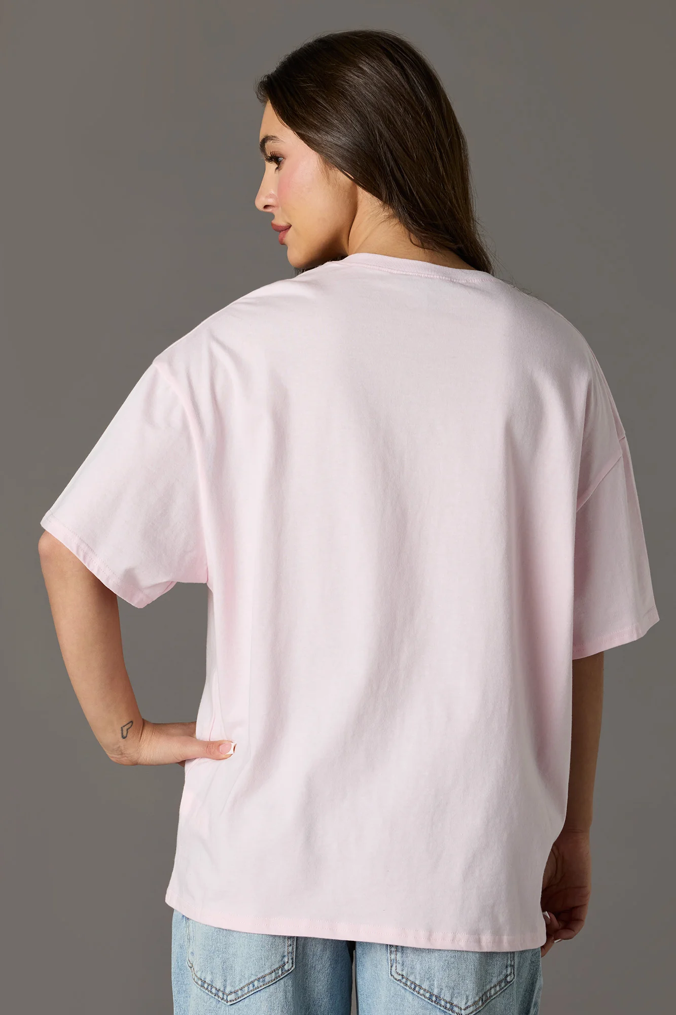 Luxe Heavy Cotton Playboy Graphic Oversized T-Shirt - Image 2