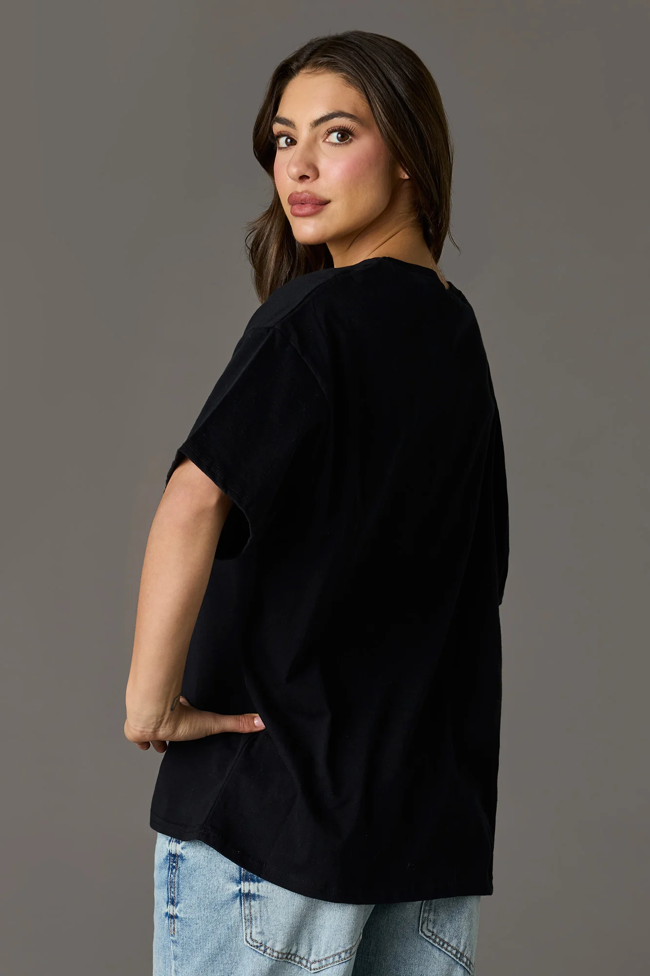 Luxe Heavy Cotton Playboy Graphic Oversized T-Shirt - Image 5