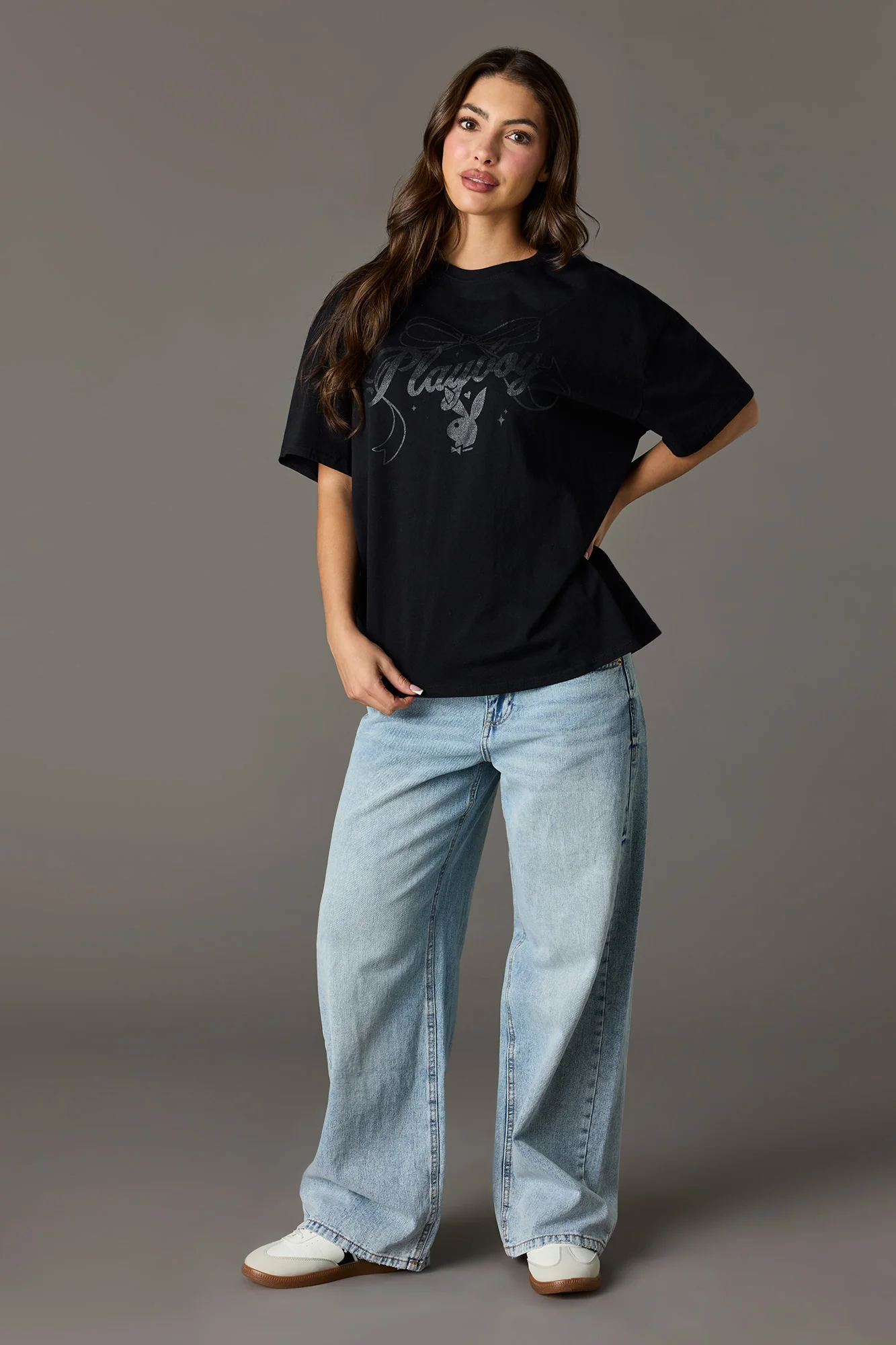 Luxe Heavy Cotton Playboy Graphic Oversized T-Shirt - Image 6