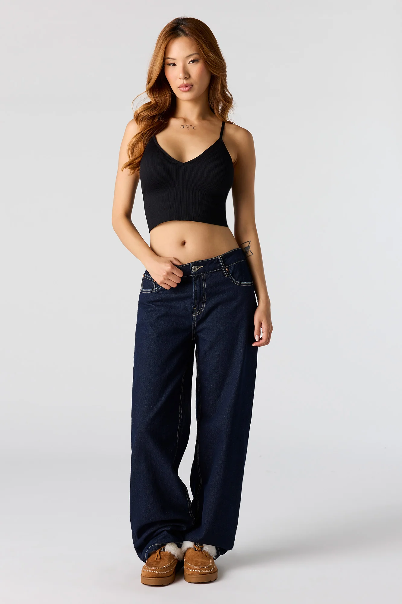 Seamless Ribbed Crop Cami With Built-In Cups - Image 10