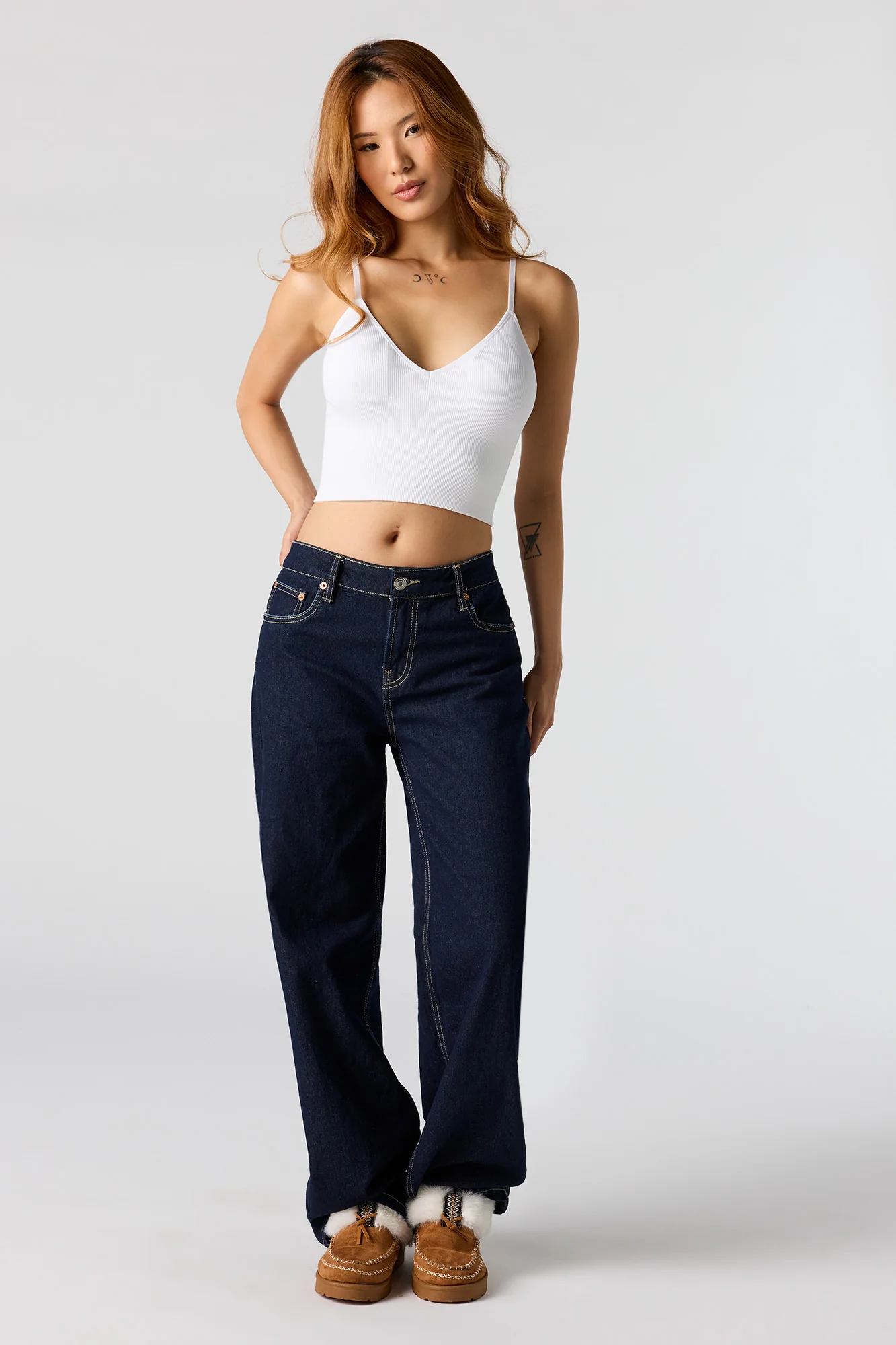 Seamless Ribbed Crop Cami With Built-In Cups - Image 13