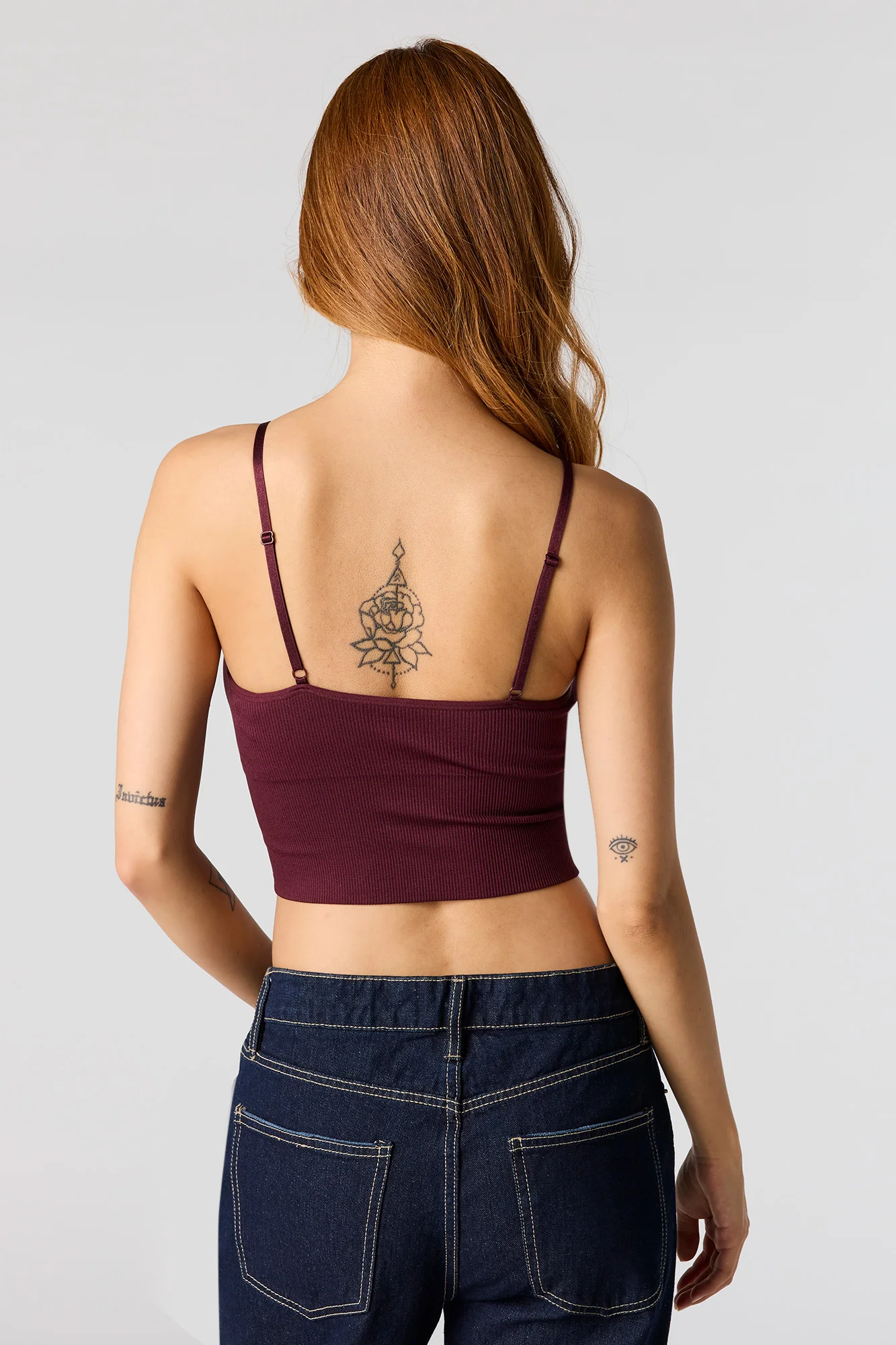 Seamless Ribbed Crop Cami With Built-In Cups - Image 5