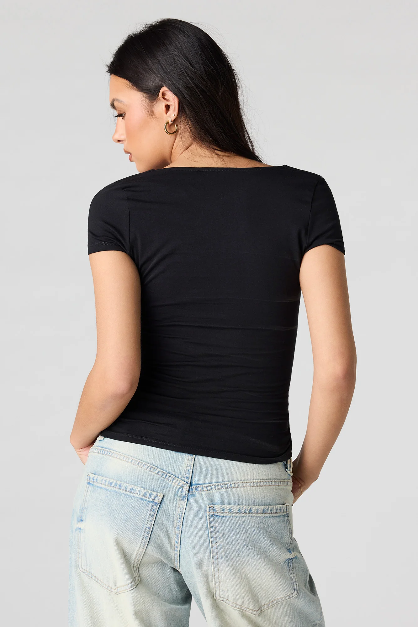 Soft Contour Square Neck T-Shirt - Image 5