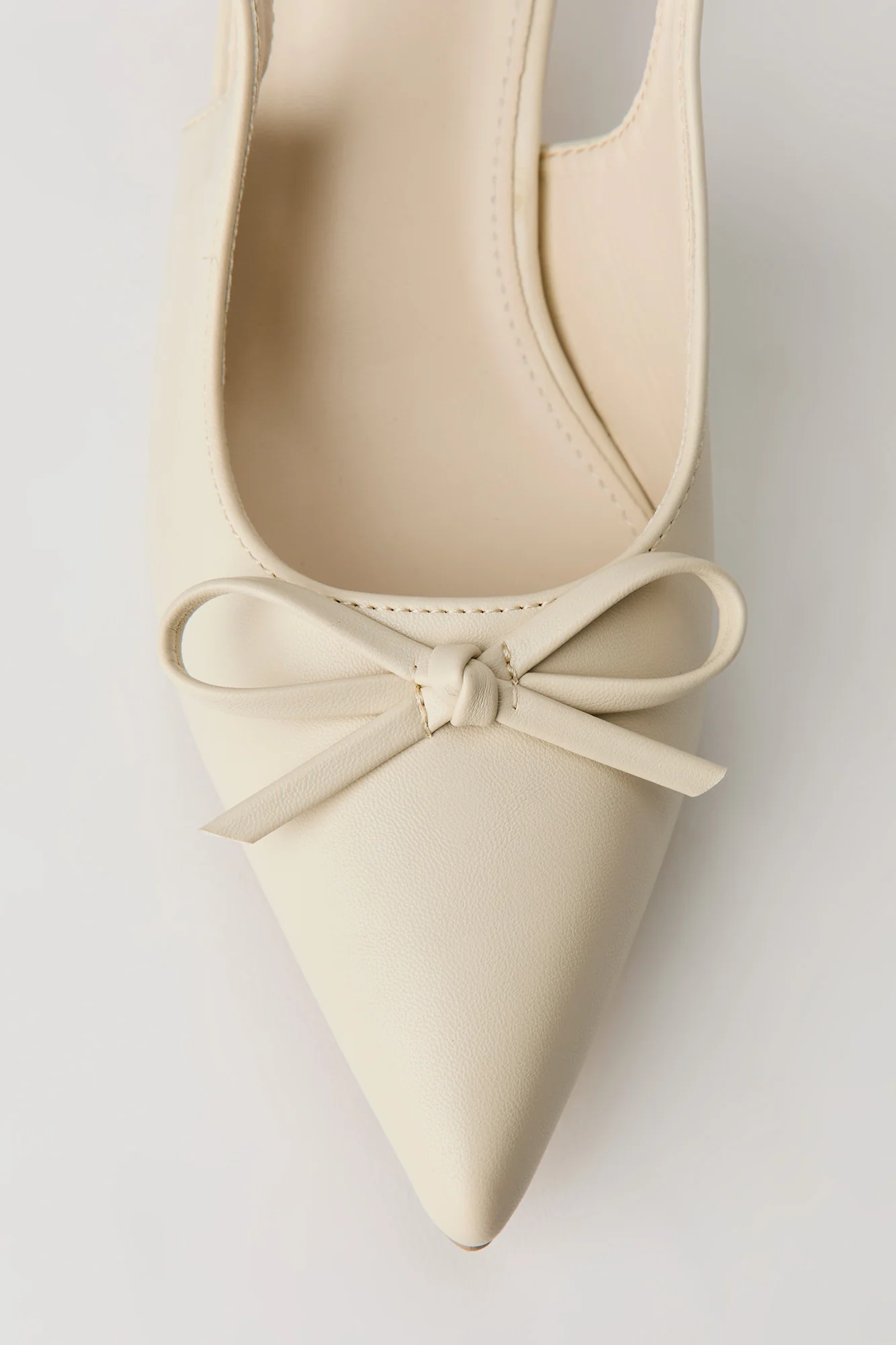 Bow Detail Slingback Kitten Heel - Image 13