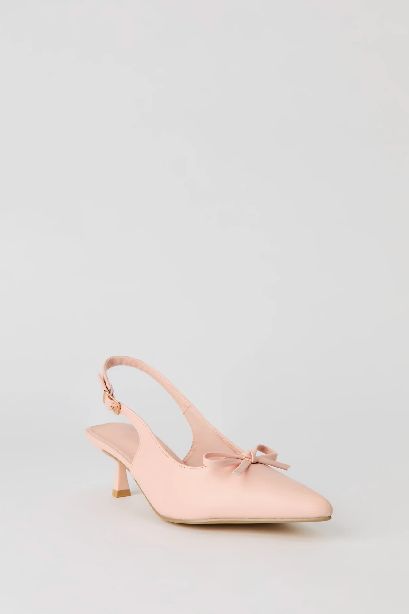 Bow Detail Slingback Kitten Heel - Image 15