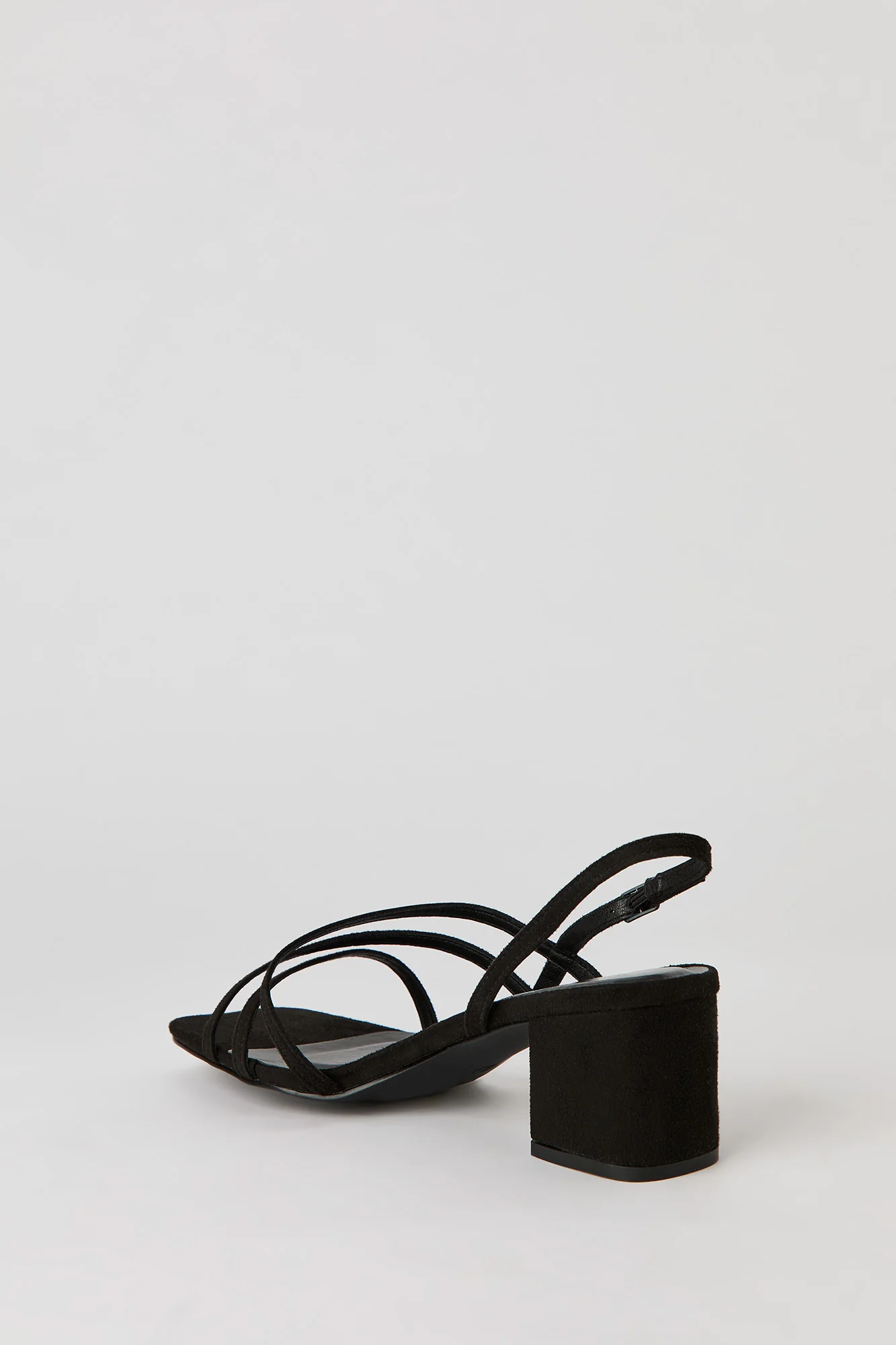 Faux Suede Strappy Block Heel - Image 7