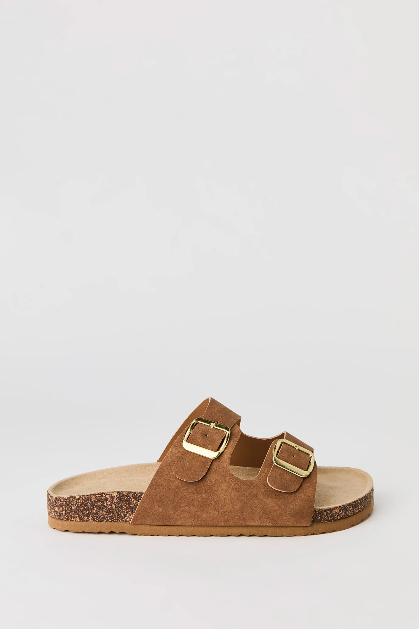 Buckled Cork Slide Sandal