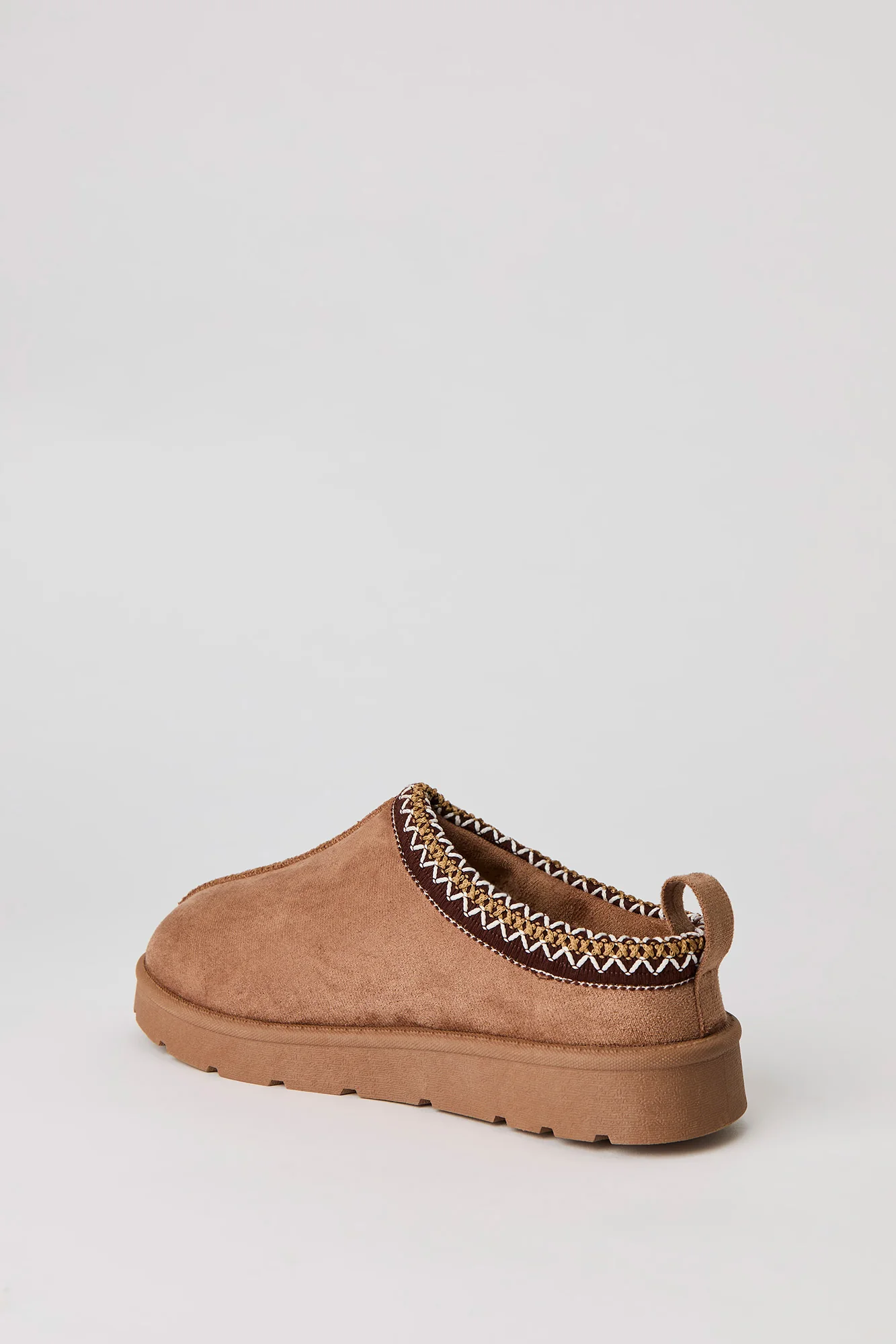 Faux Suede Embroidered Slipper Booties - Image 13
