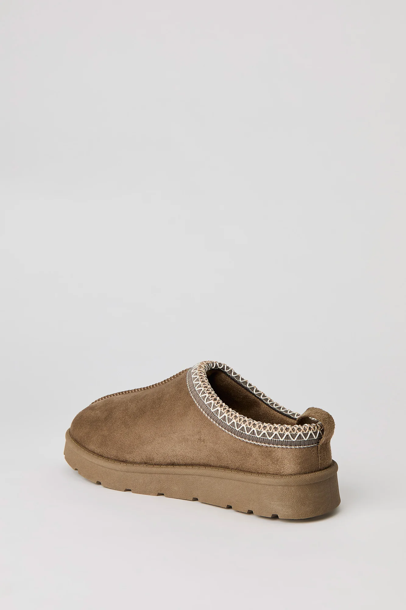 Faux Suede Embroidered Slipper Booties - Image 6