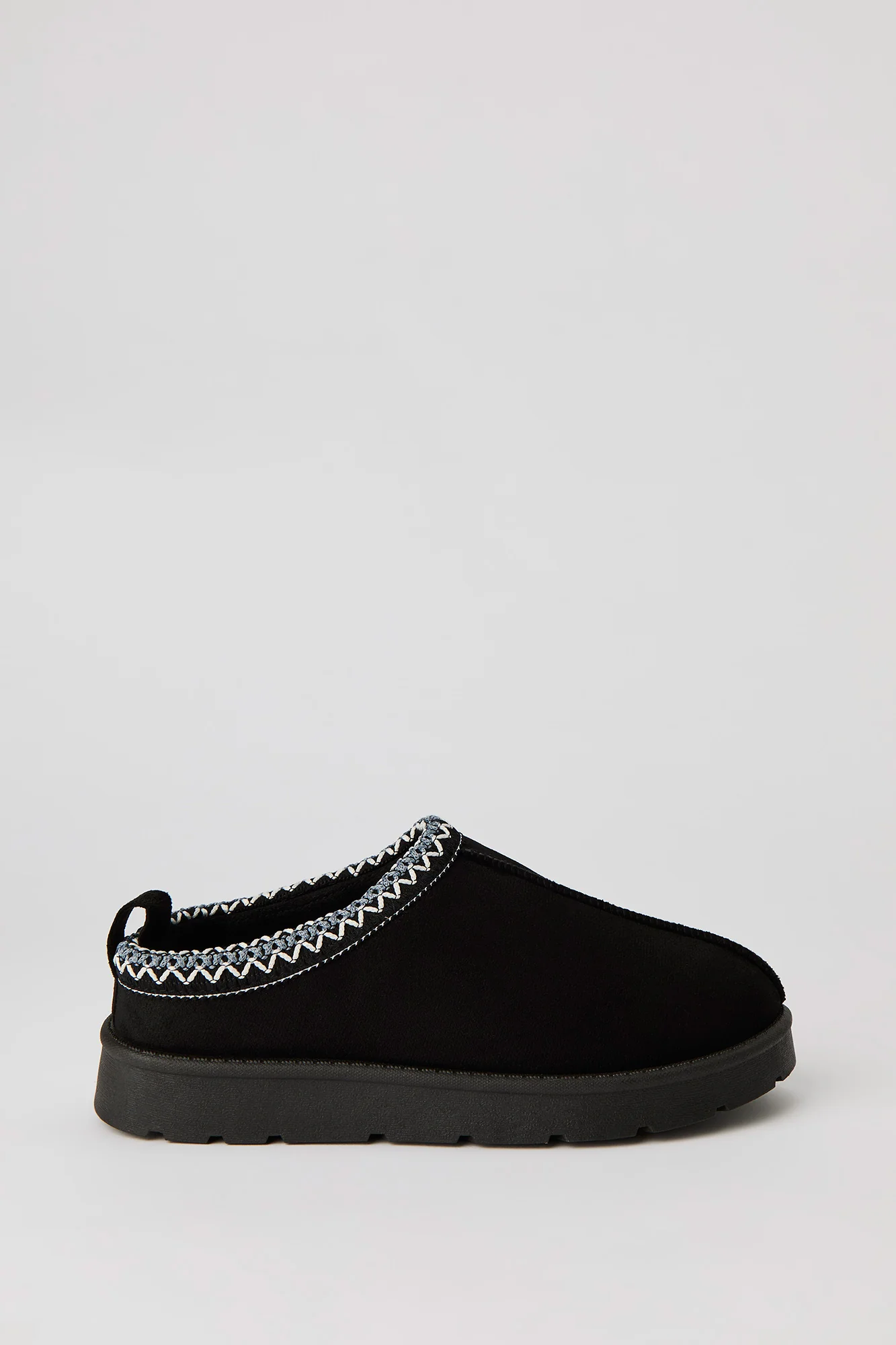 Faux Suede Embroidered Slipper Booties - Image 8