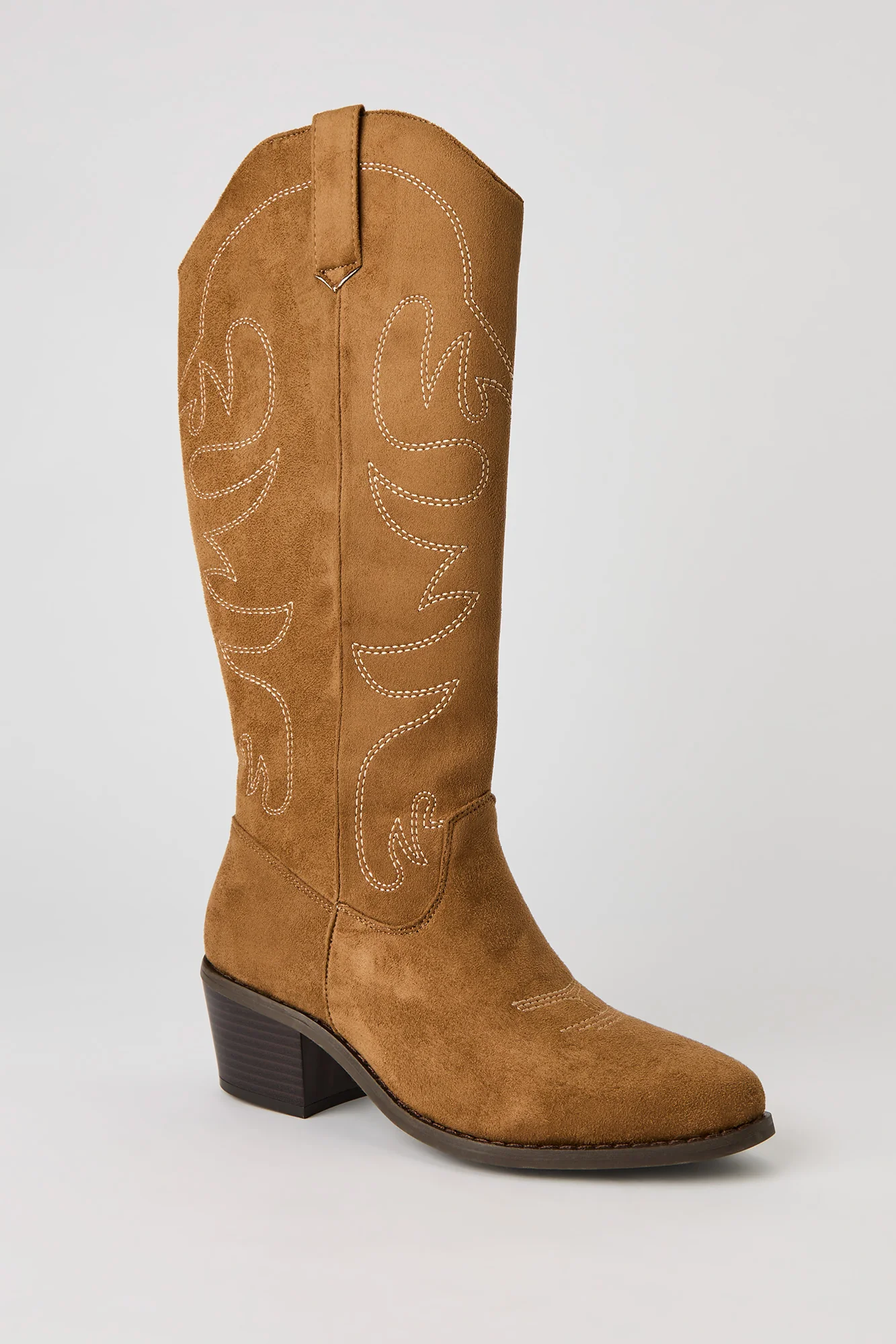 Faux Suede Cowboy Boot - Image 2