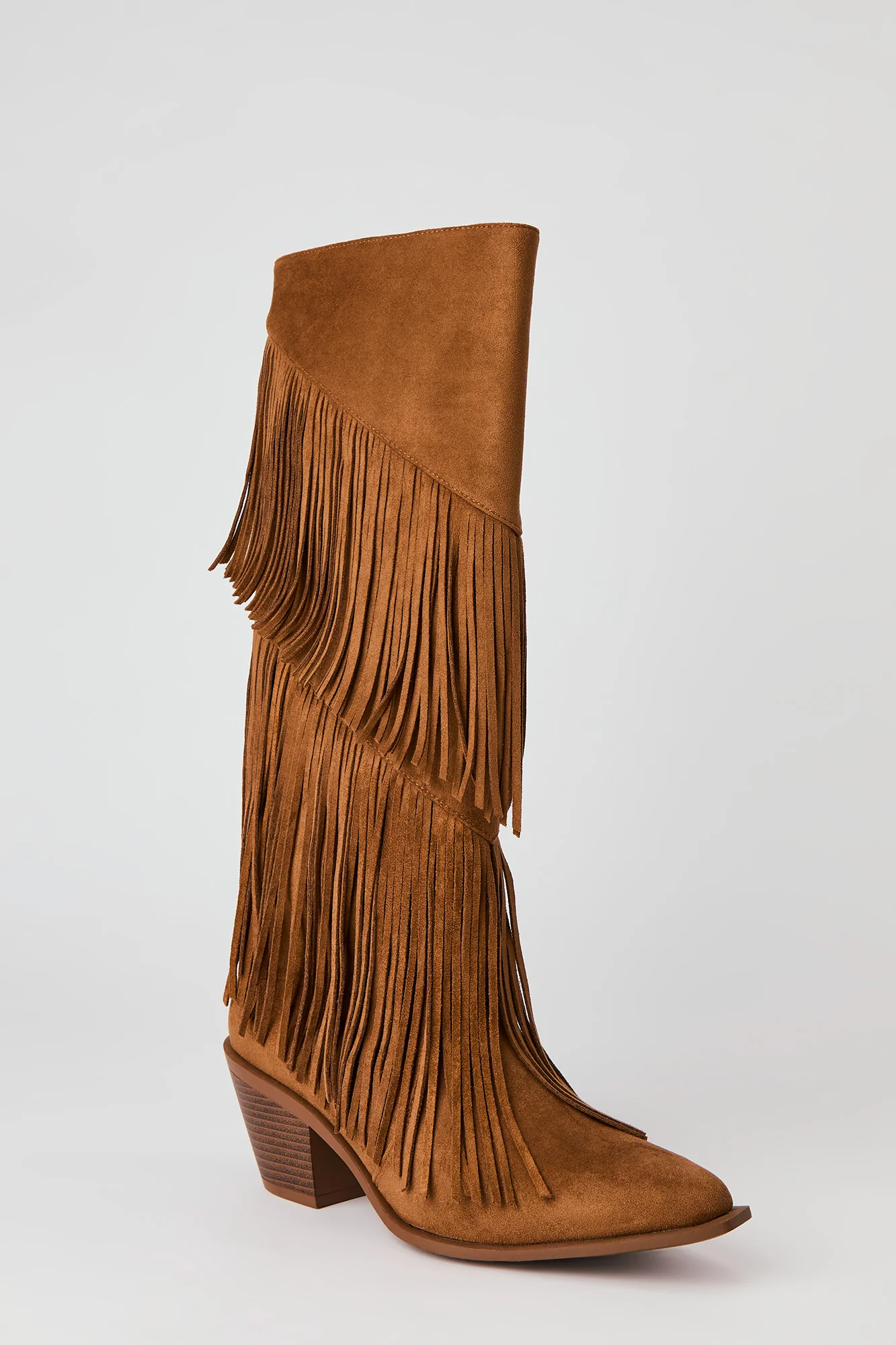 Faux Suede Fringe Boot - Image 3