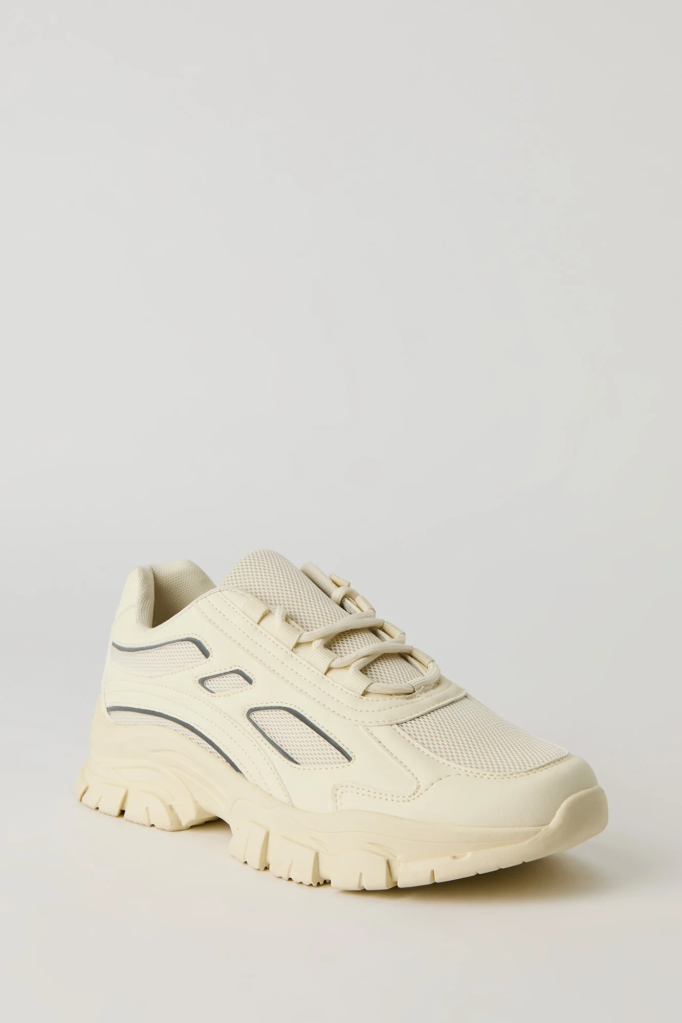 Mesh & Faux Leather Running Shoes - Image 2