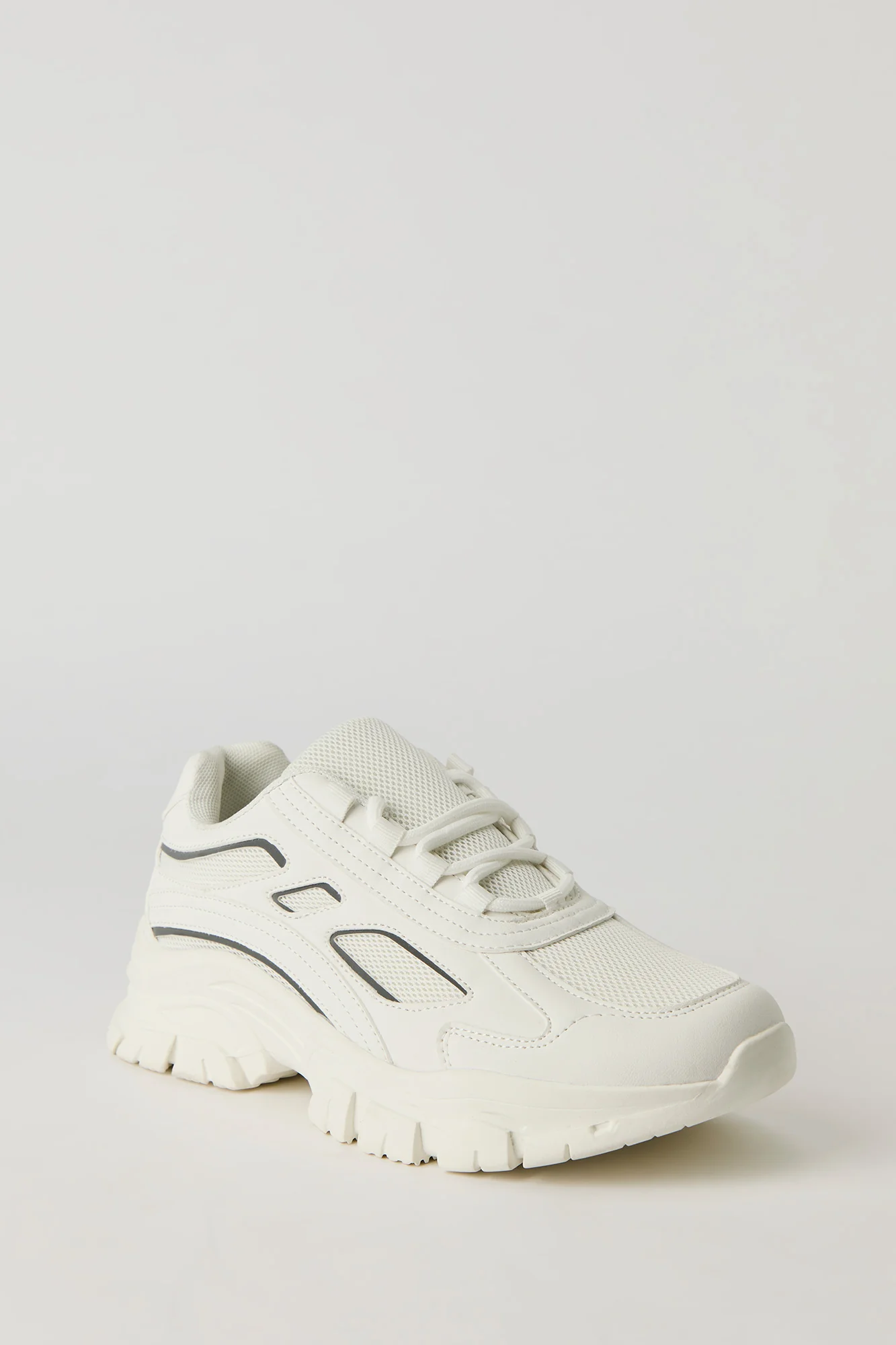 Mesh & Faux Leather Running Shoes - Image 8