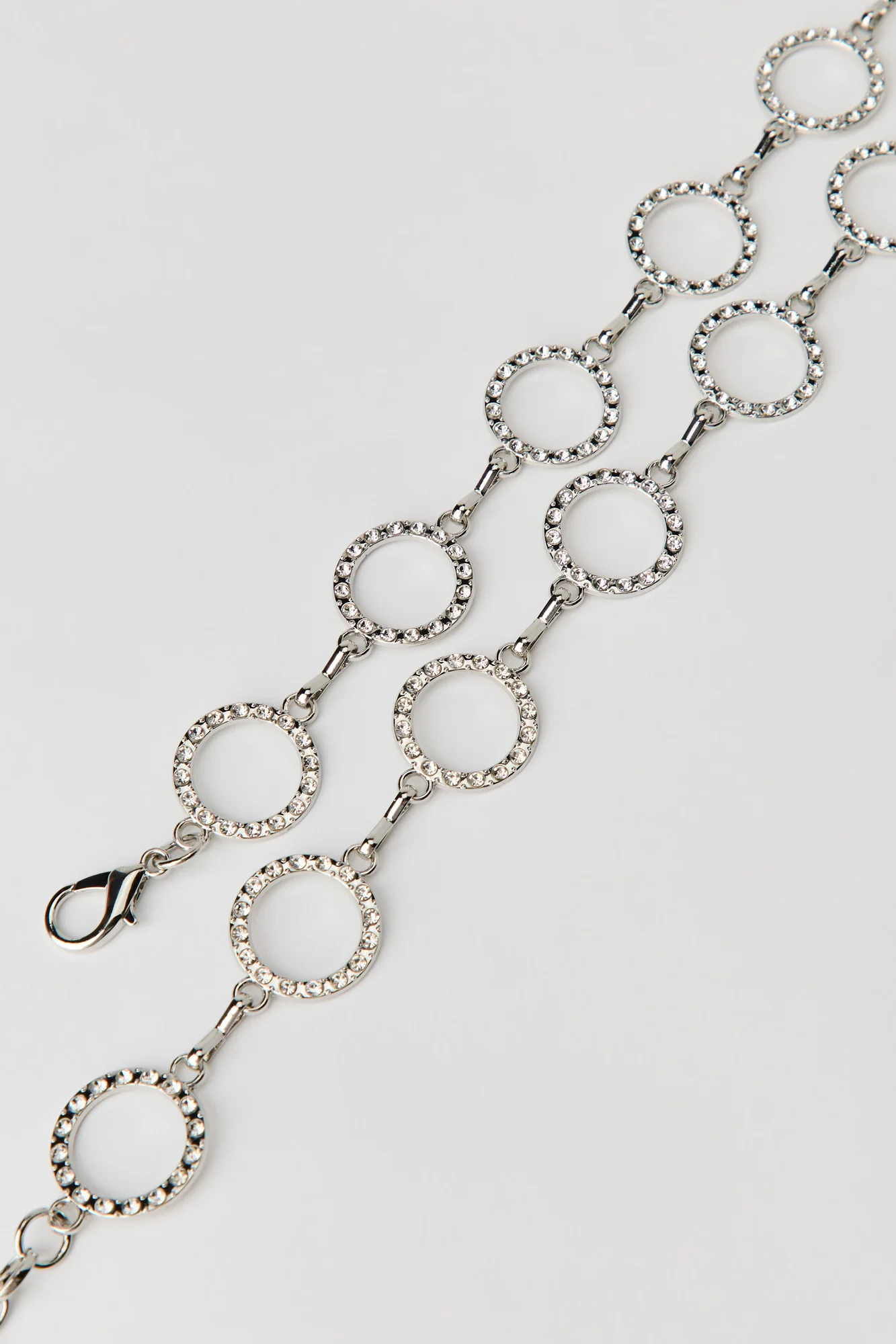 Rhinestone Circle Chain Belt - Image 2