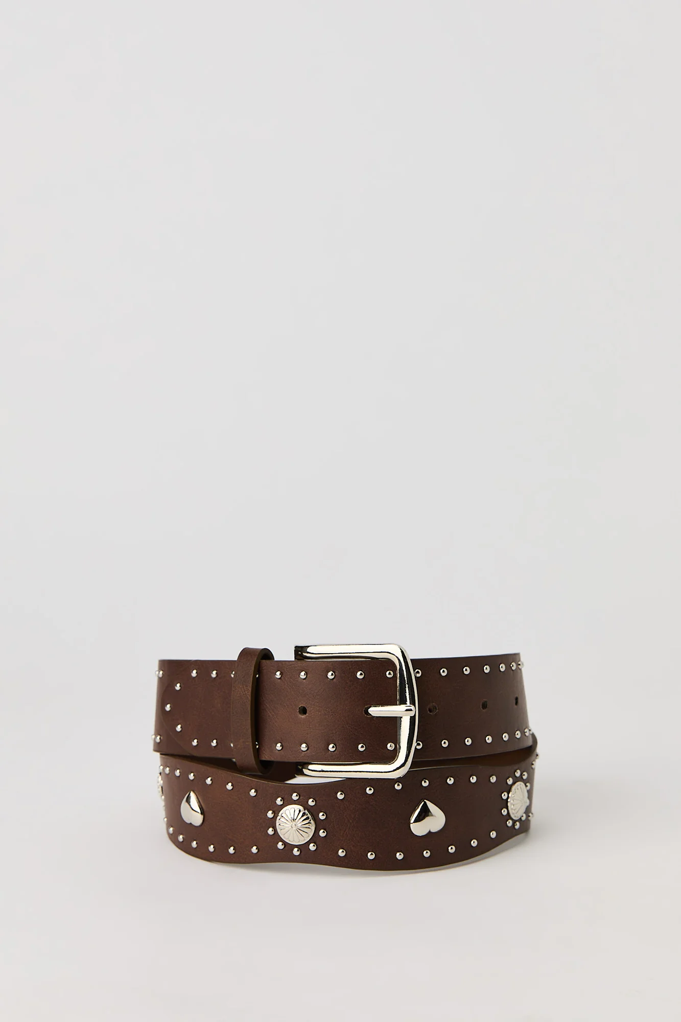 Faux Leather Studded Belt - Image 3