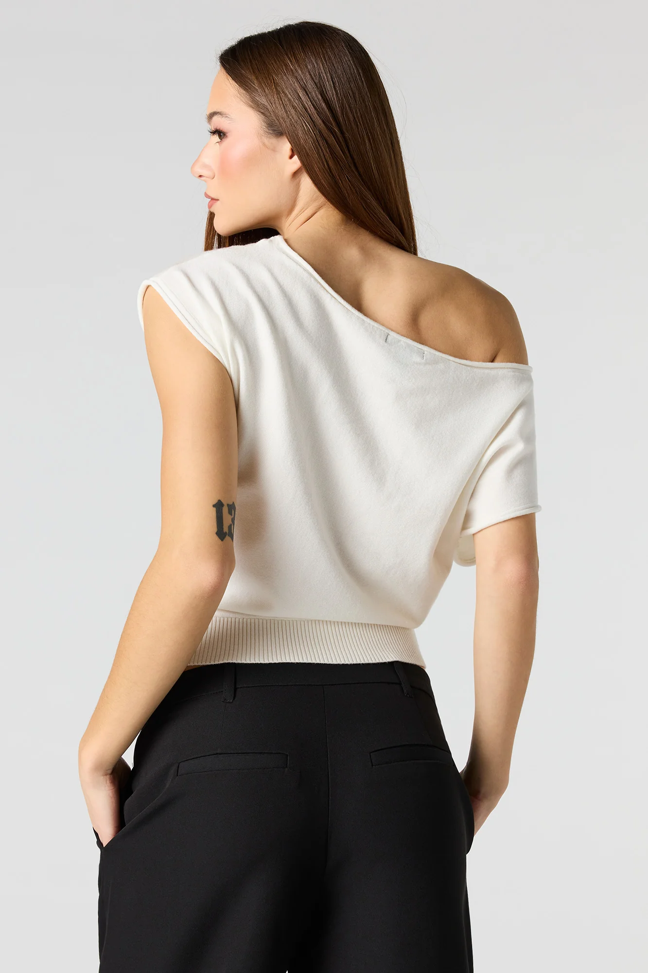 Dolman Short Sleeve Knit Top - Image 12
