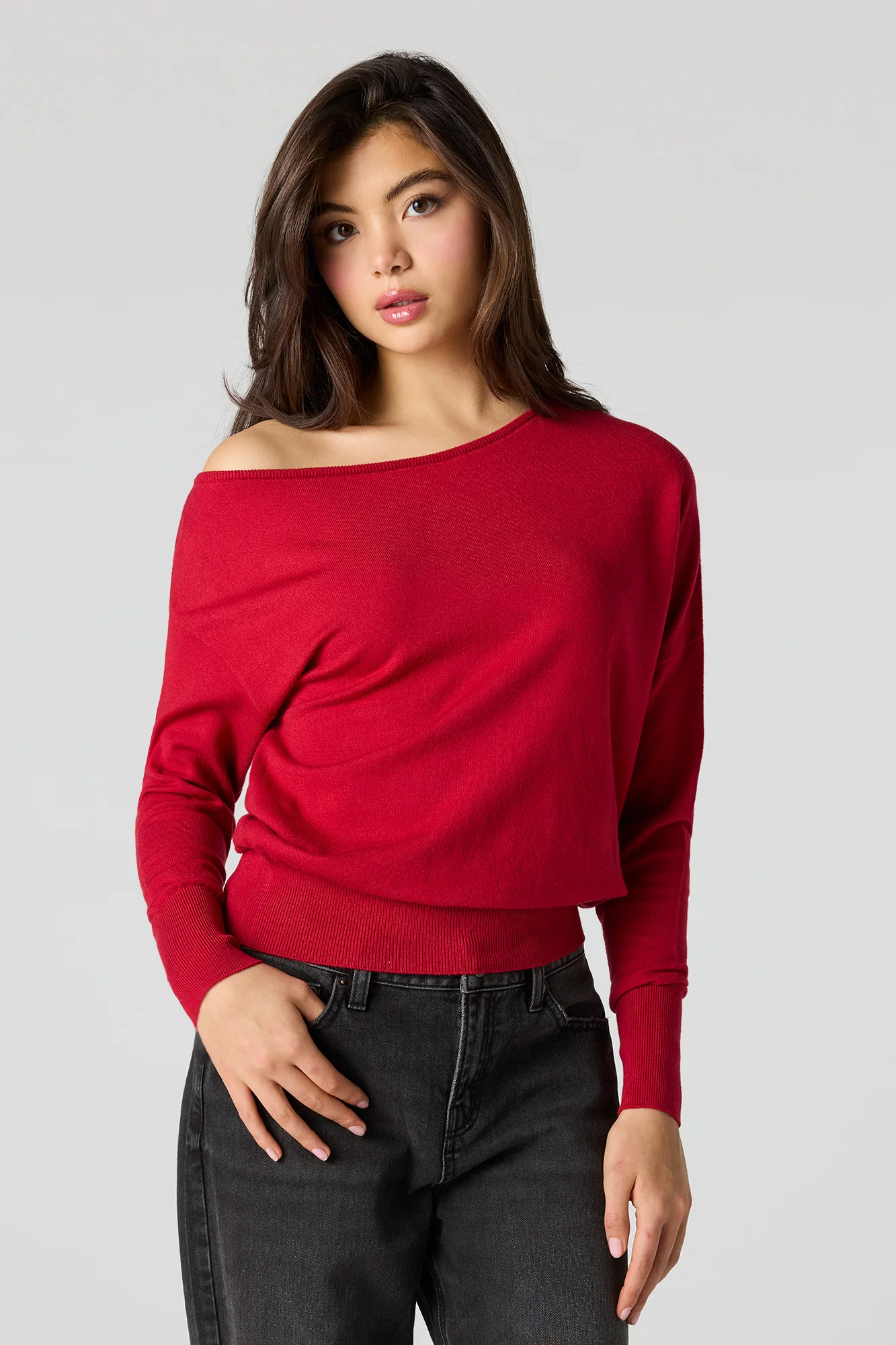 Dolman Long Sleeve Sweater - Image 4