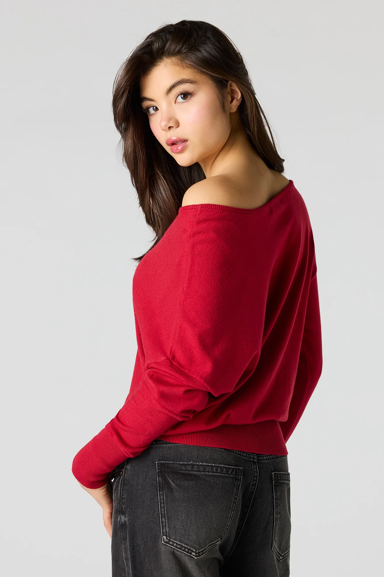 Dolman Long Sleeve Sweater - Image 5