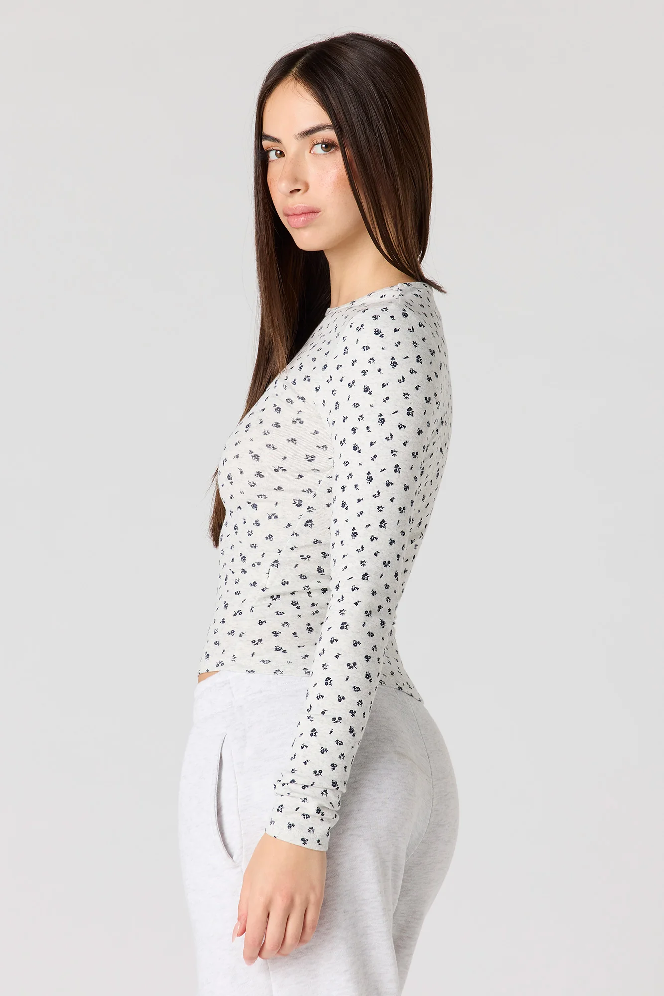 Classic Ribbed Long Sleeve Top - Image 2