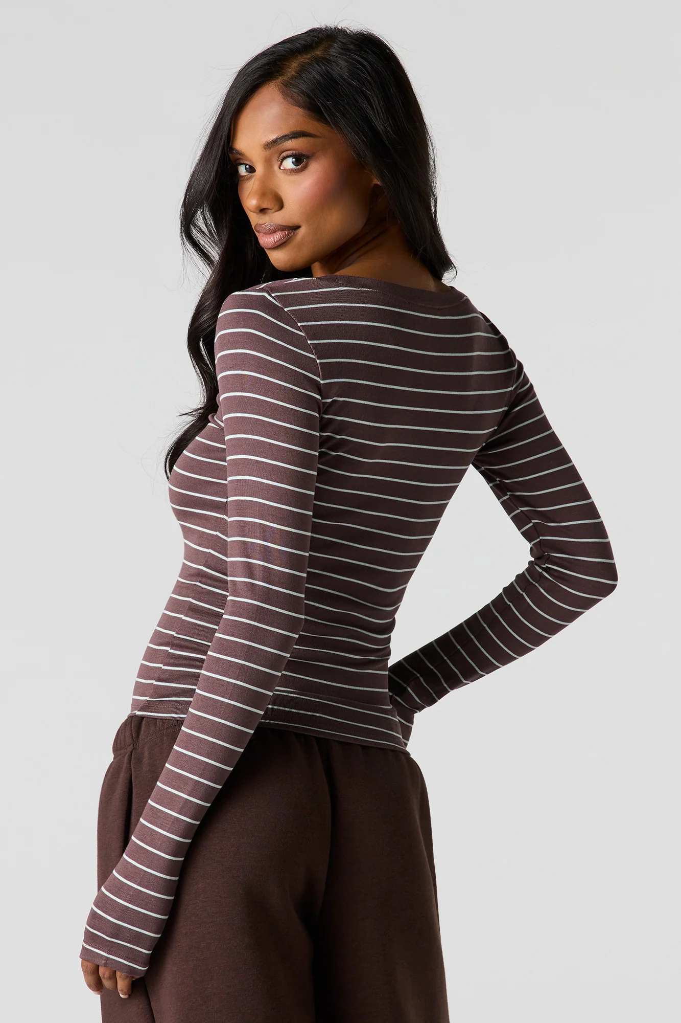 Ribbed Classic Long Sleeve Top - Image 15