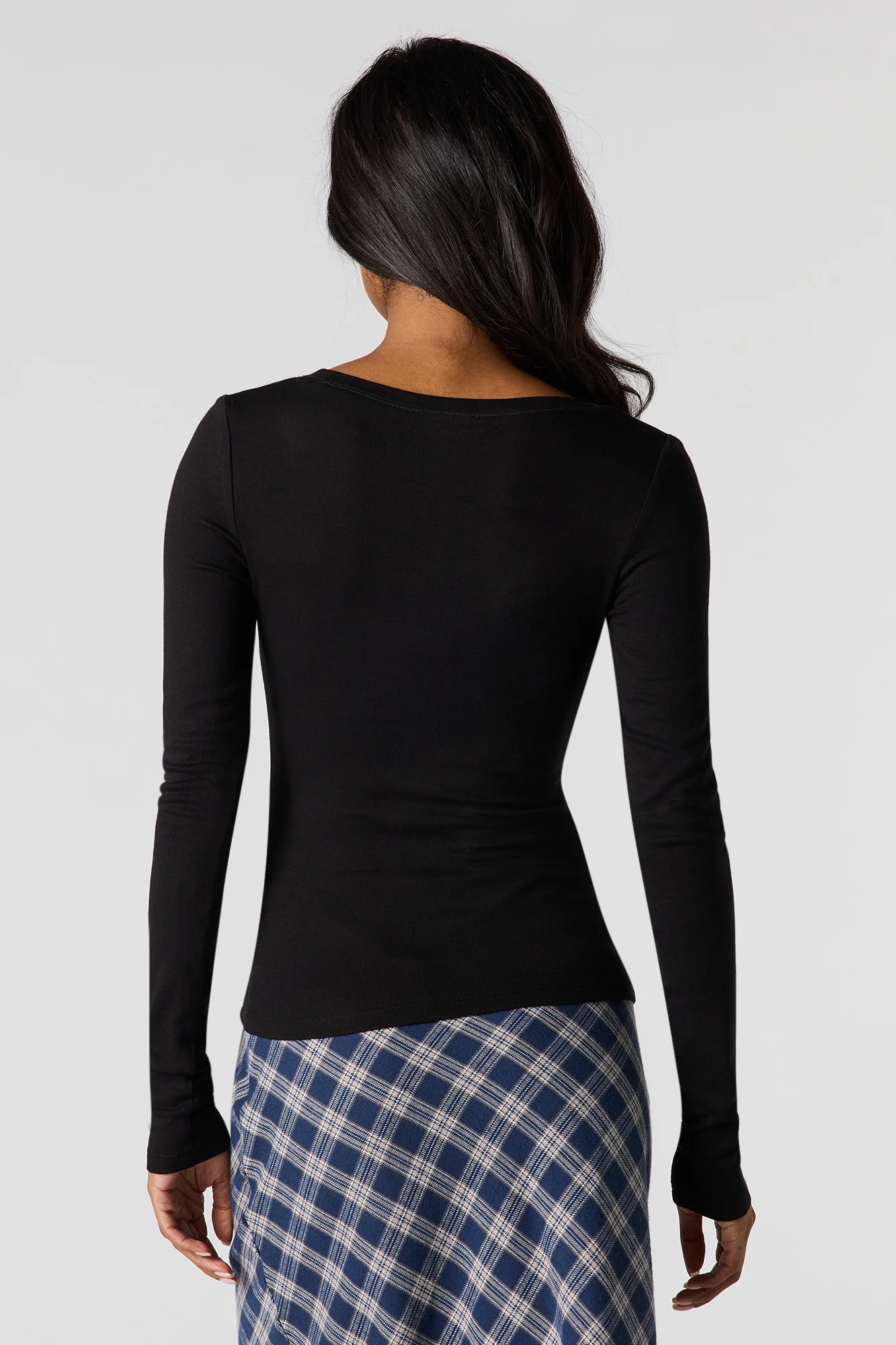 Ribbed Classic Long Sleeve Top - Image 5