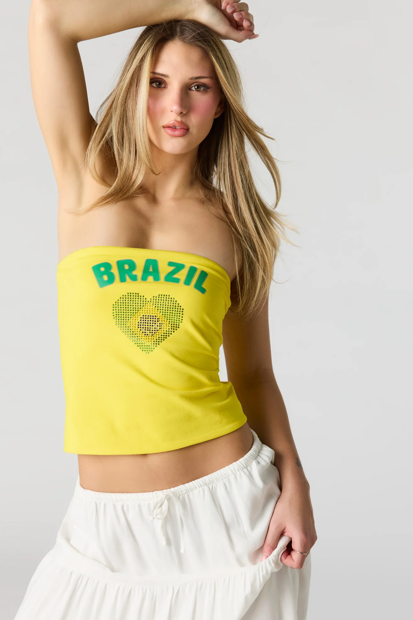 Brazil Rhinestone Tube Top