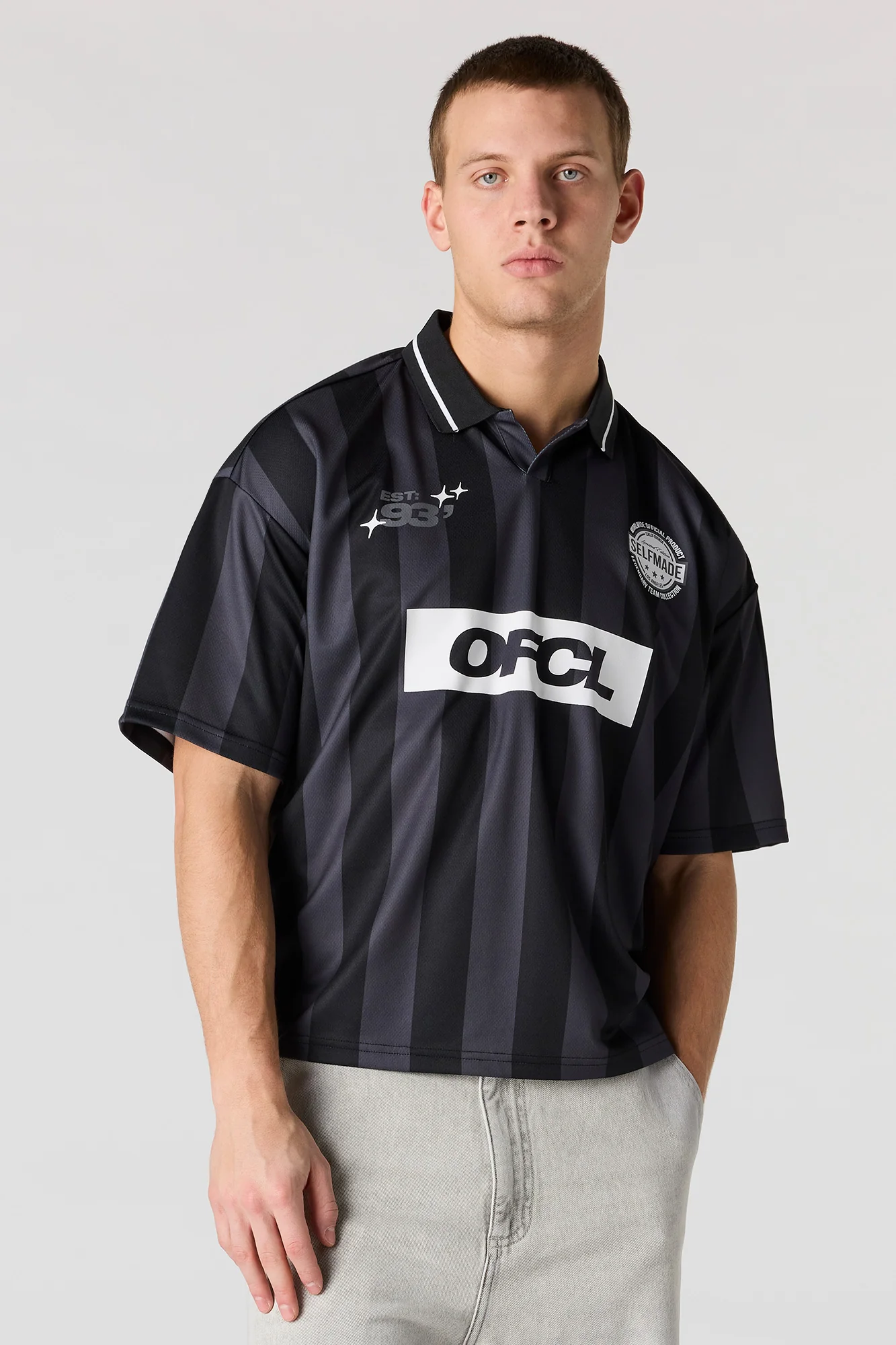 Graphic Mesh Soccer Jersey - Image 10