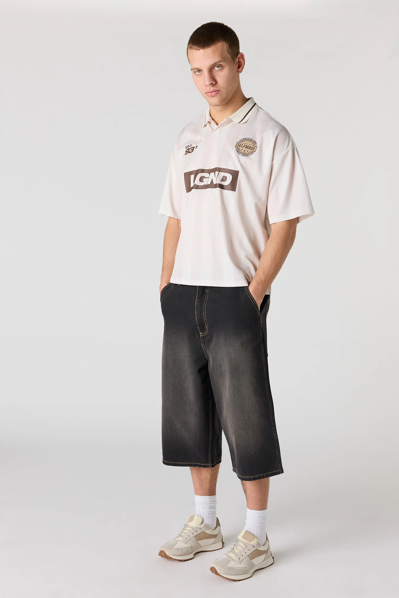 Graphic Mesh Soccer Jersey - Image 3