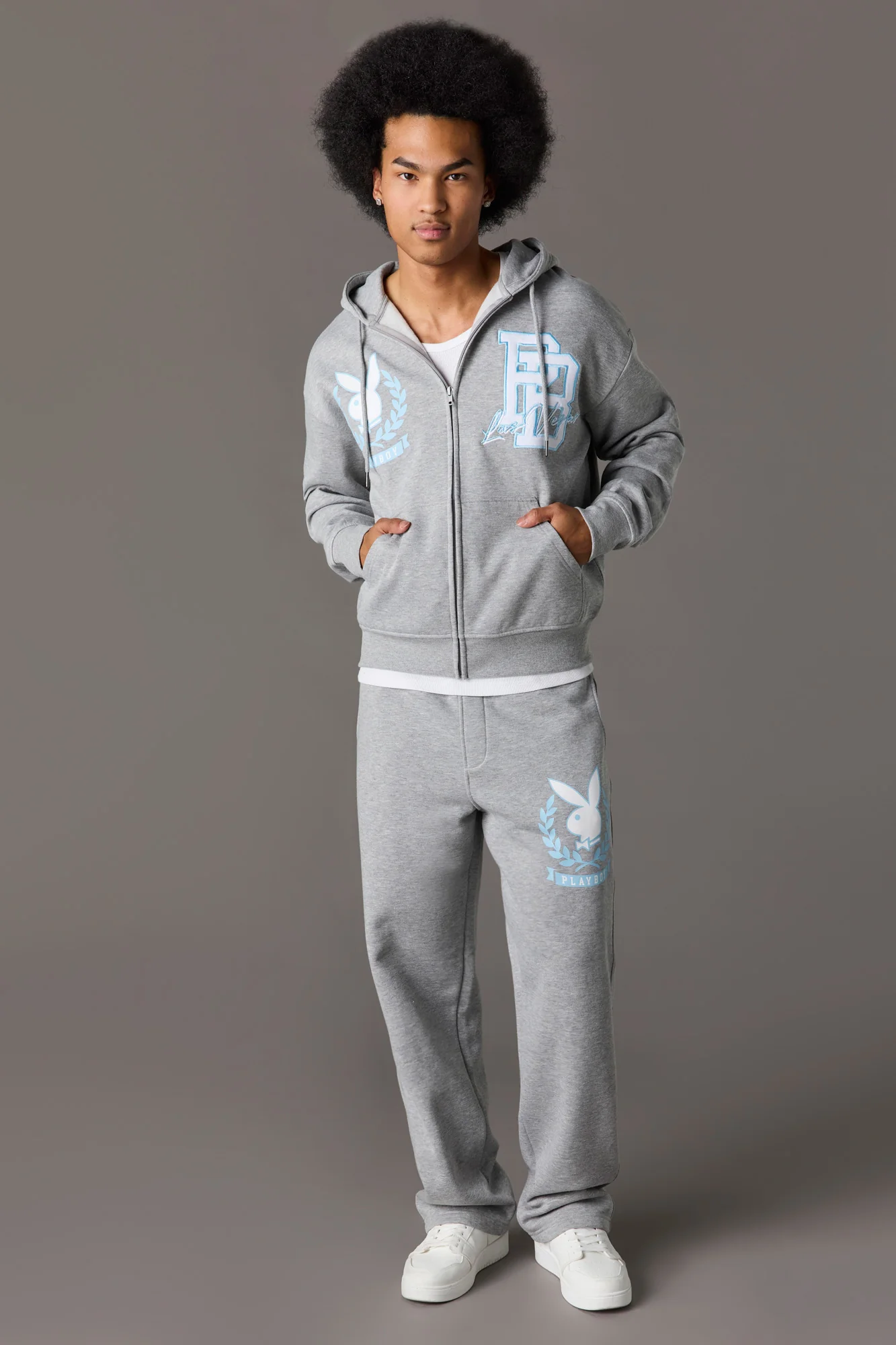 Playboy Graphic Fleece Zip-Up Hoodie - Image 3