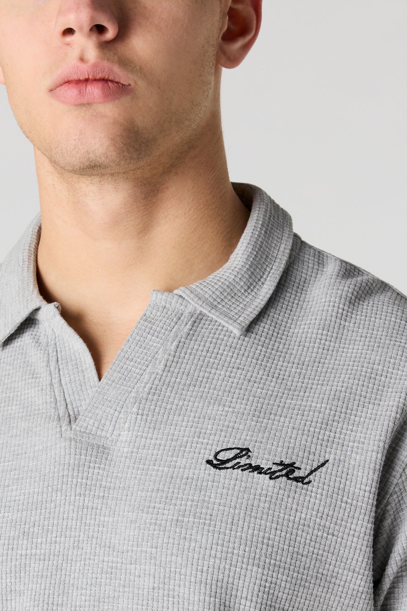 Embroidered Waffle Knit Polo - Image 12