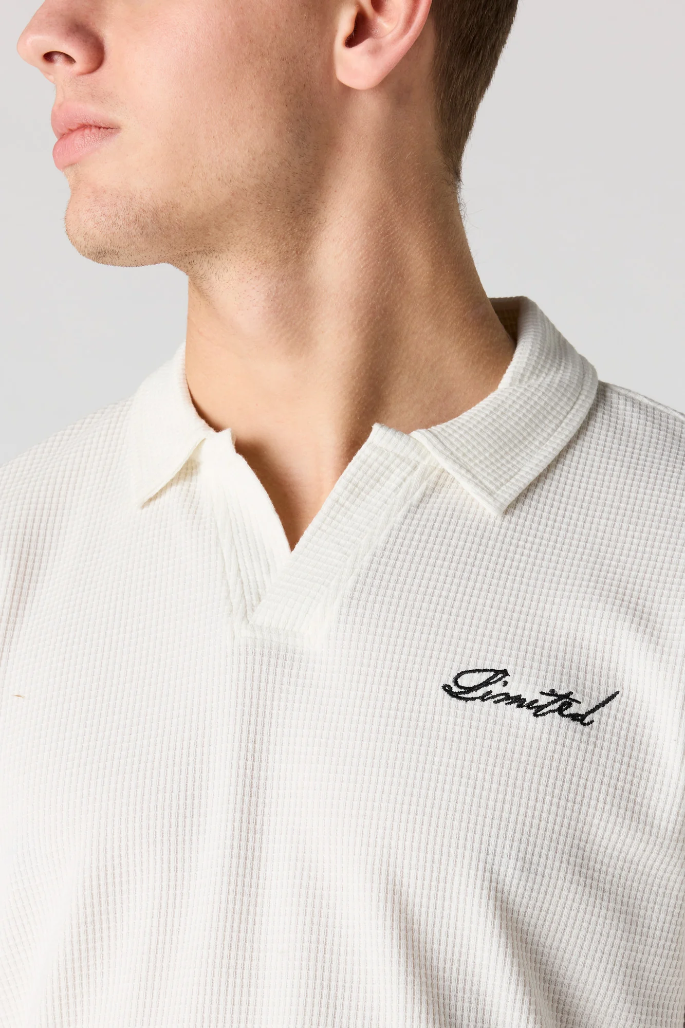 Embroidered Waffle Knit Polo - Image 16