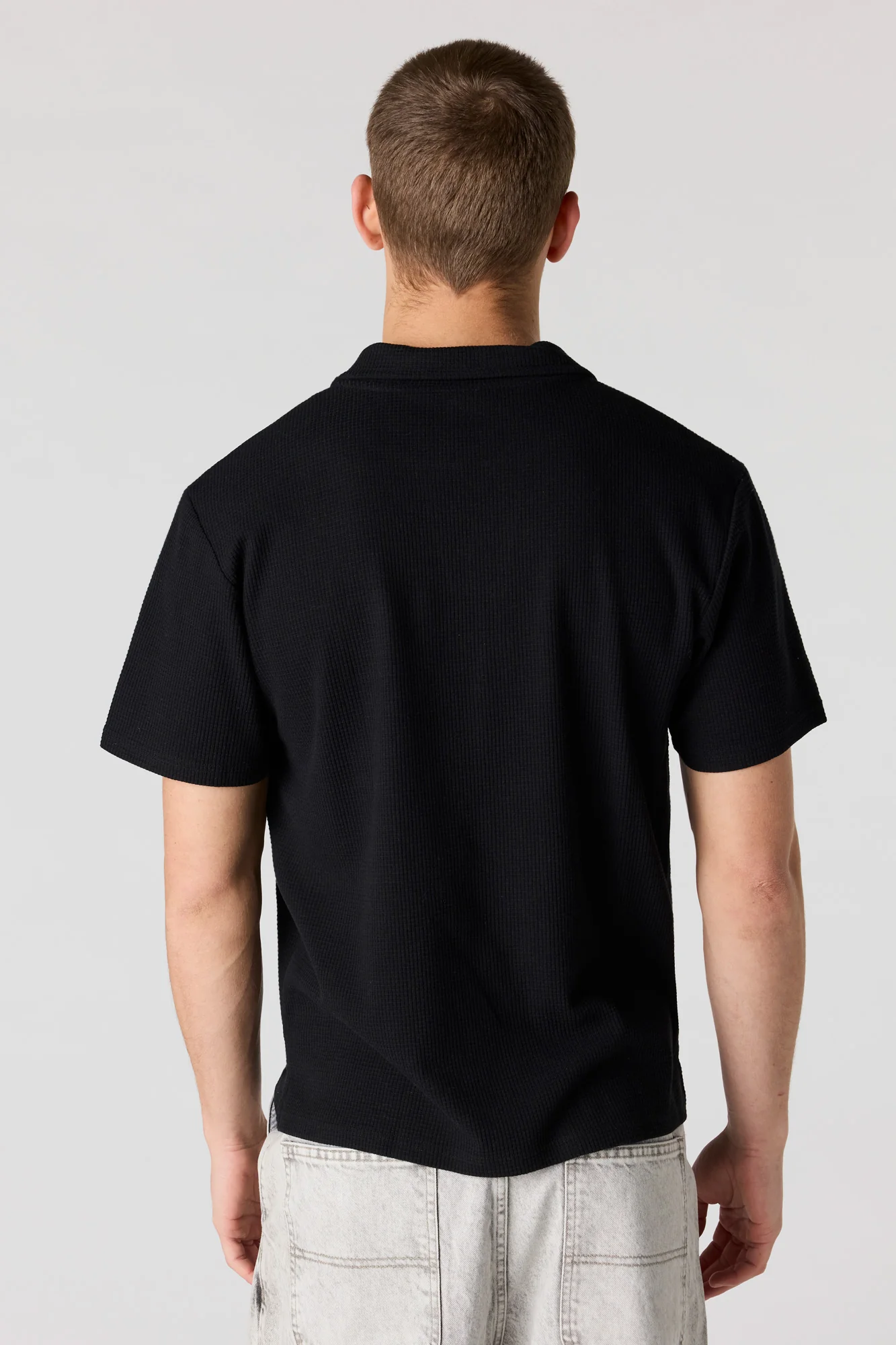 Embroidered Waffle Knit Polo - Image 6