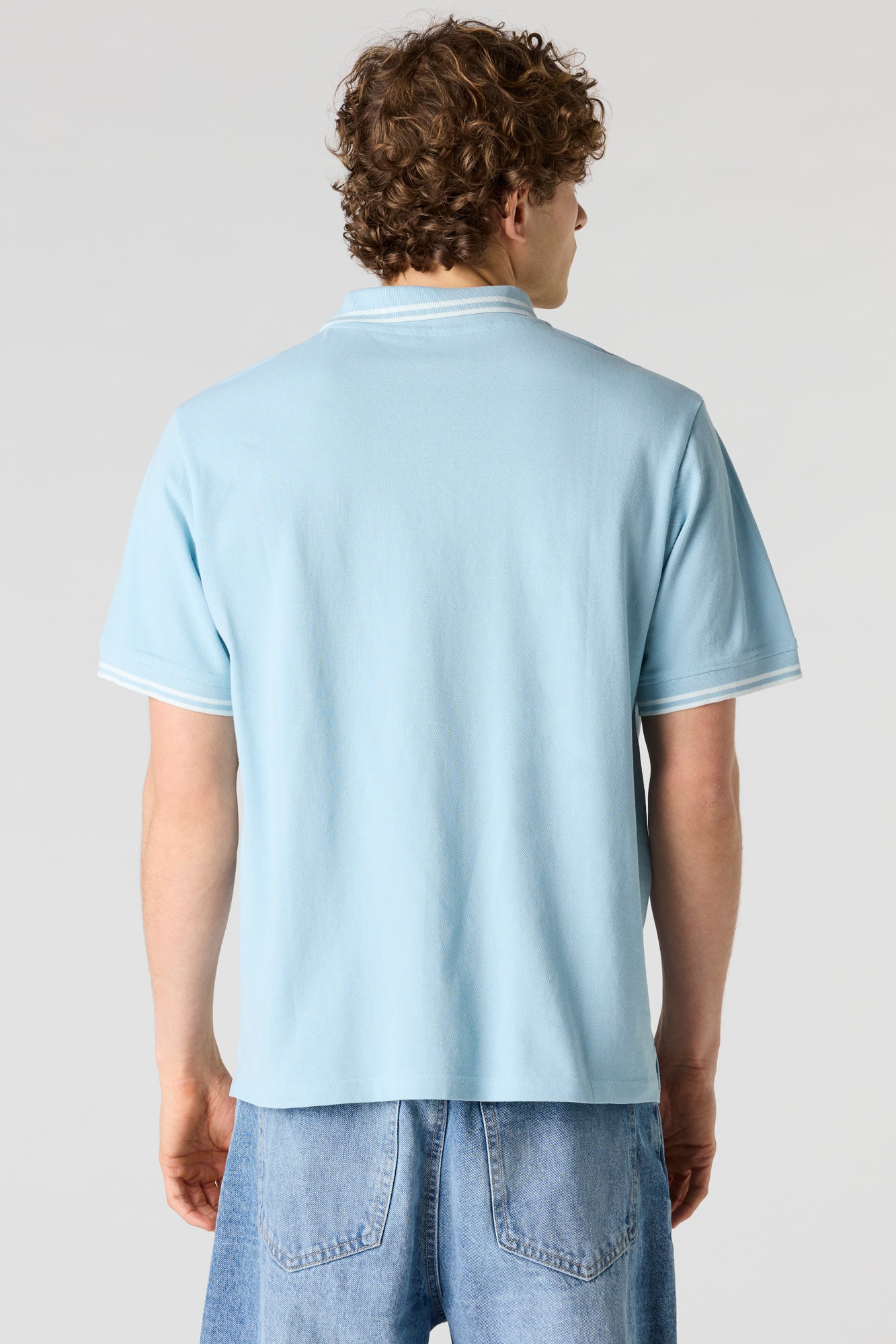 Striped Trim Polo - Image 3