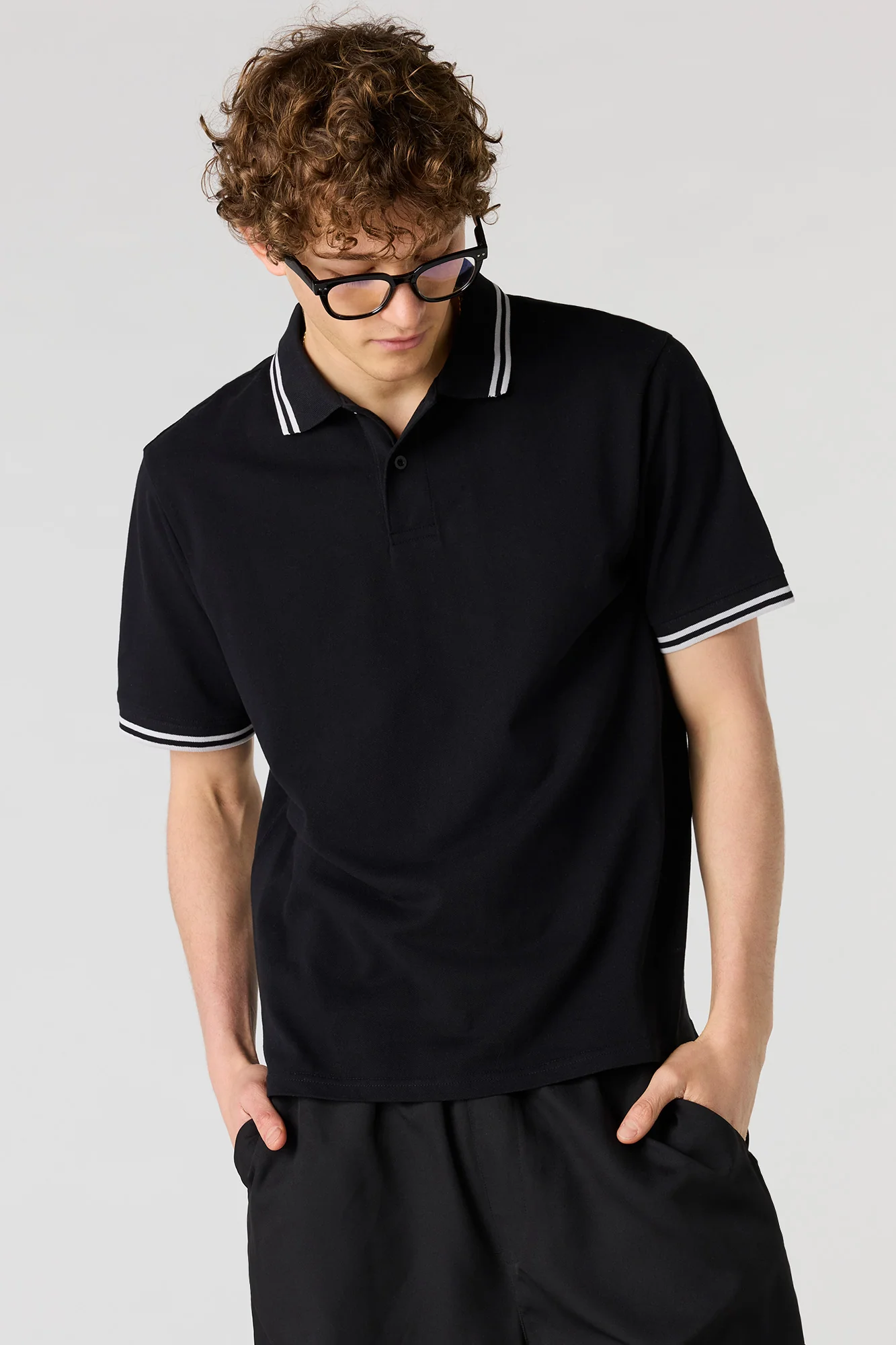 Striped Trim Polo - Image 5