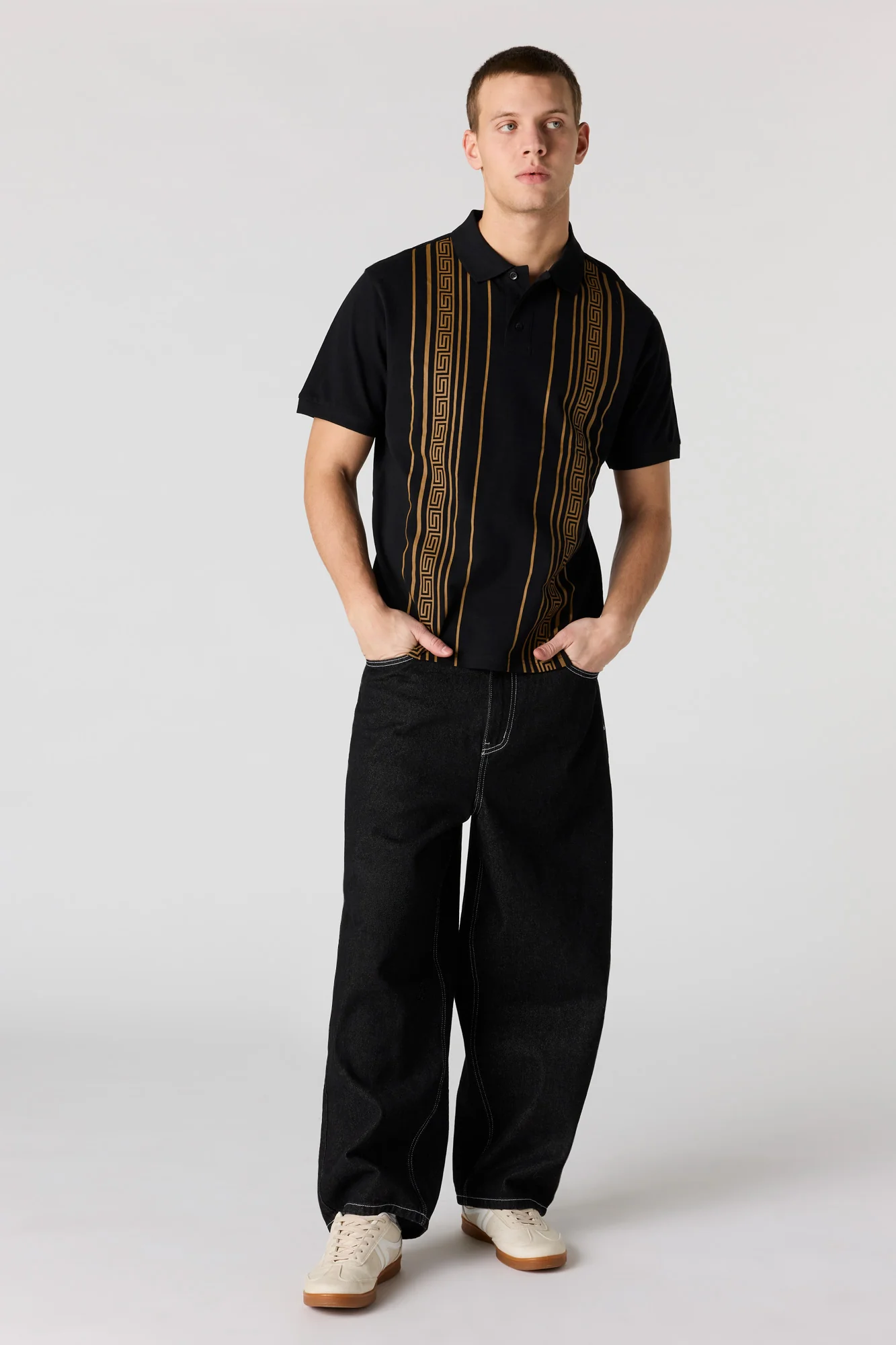 Vertical Striped Polo - Image 3