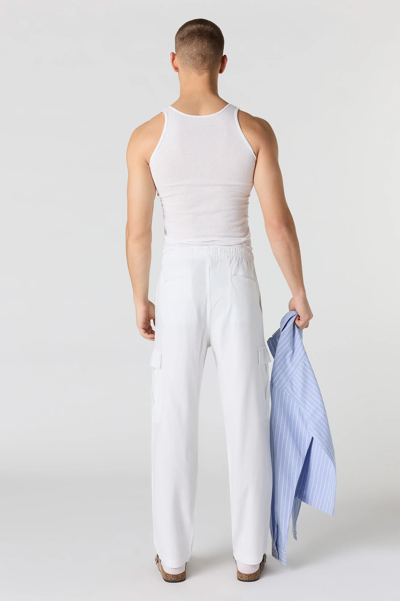 Linen-Blend Baggy Cargo Jogger - Image 10