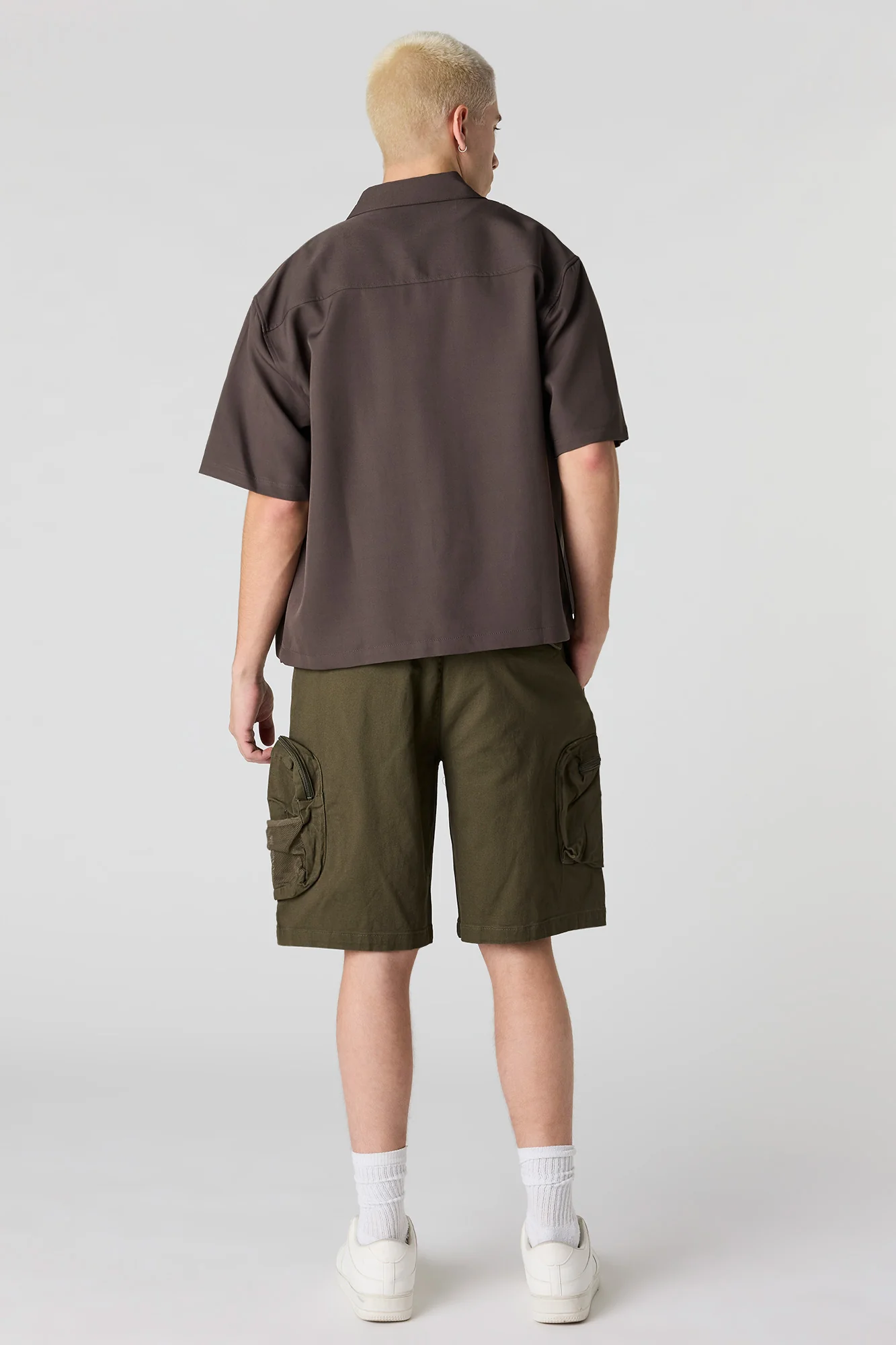Drawstring Waist Cargo Short - Image 3