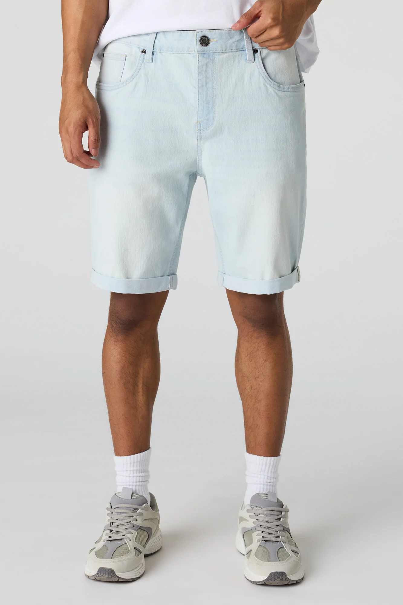 Slim Mid Denim Short - Image 7