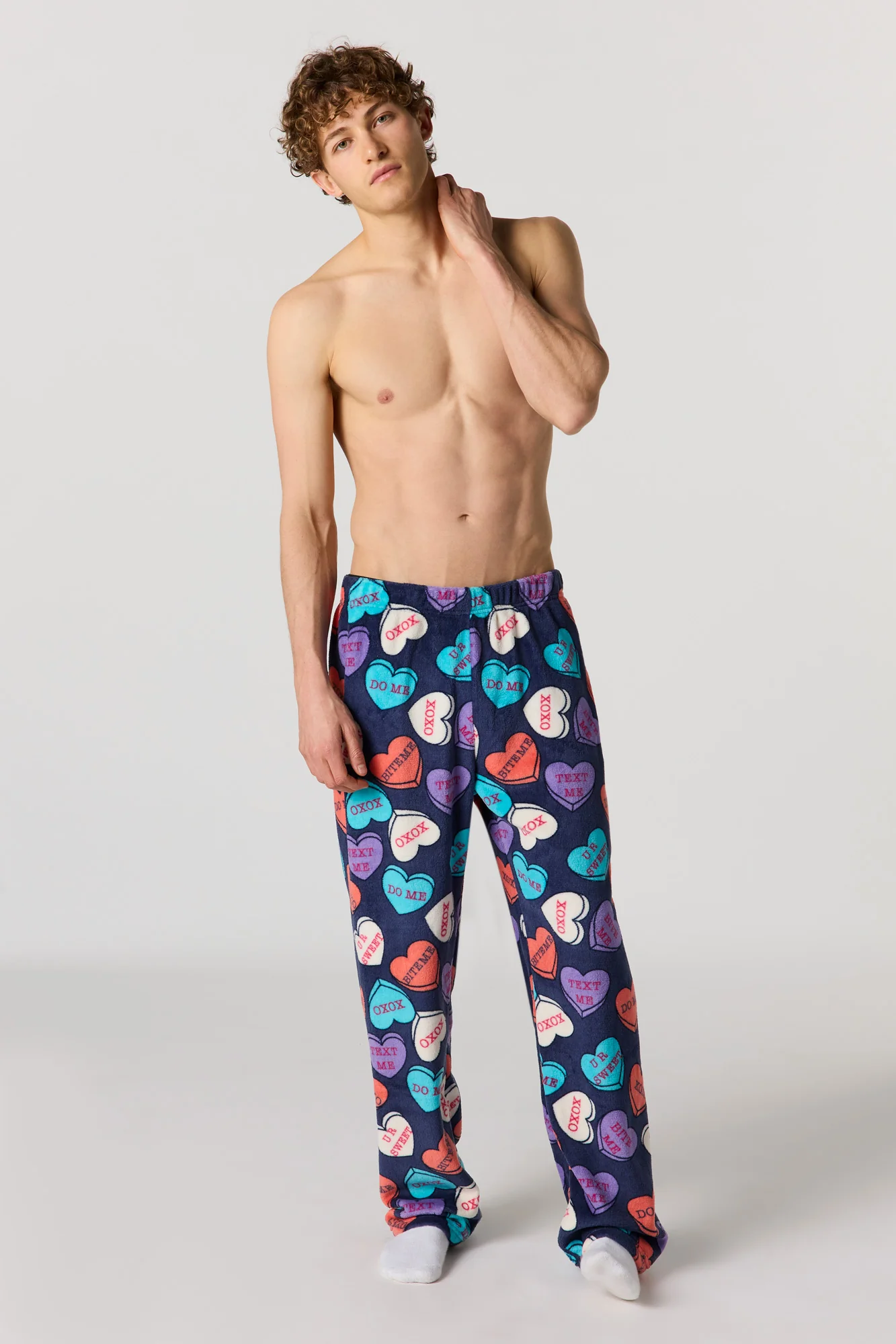 Plush Printed Pajama Pant - Image 2