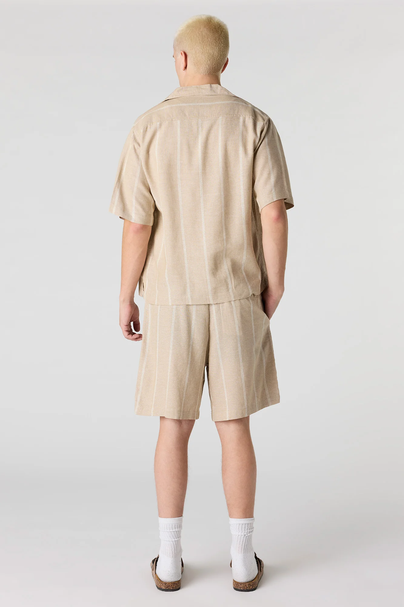 Linen-Blend Drawstring Short - Image 3